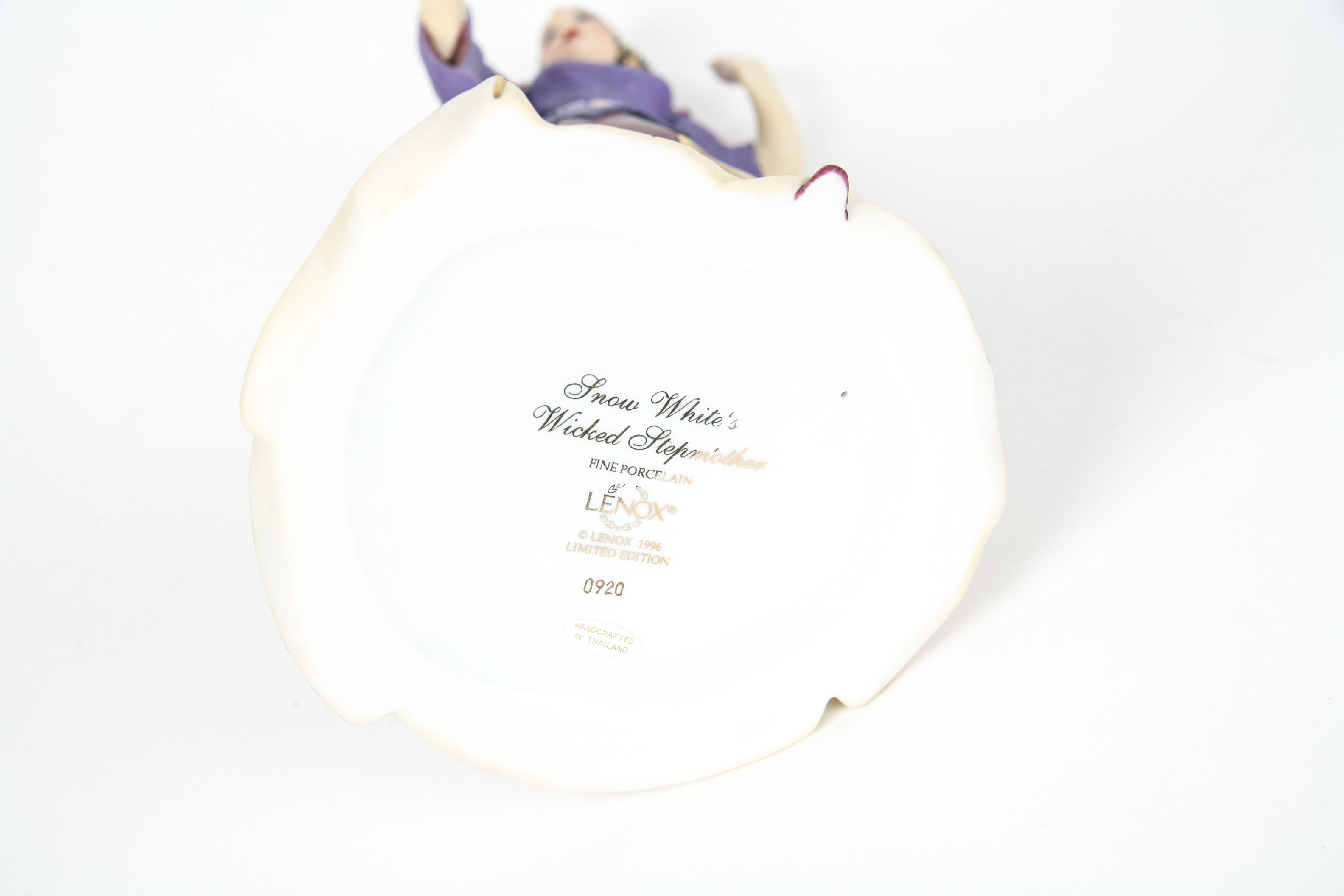 Two Limited Edition Lenox Porcelain Figurines "Snow White " and " The Evil Stepmother".