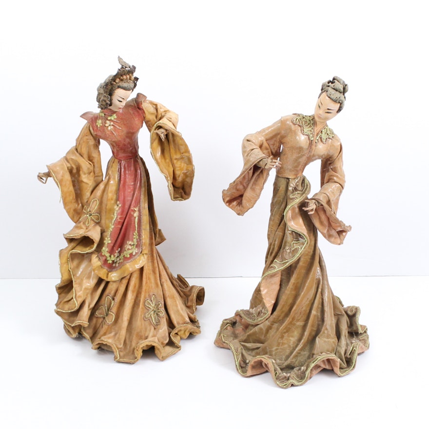 Vintage Kathi Urbach Signed Dancing Figurines