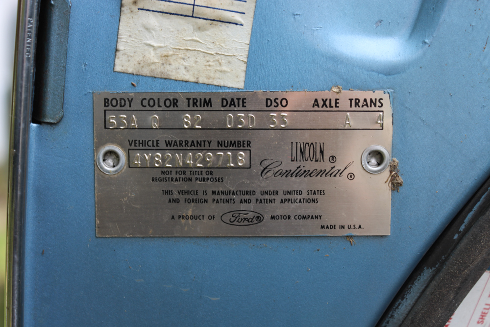 1964 Lincoln Continental Sedan