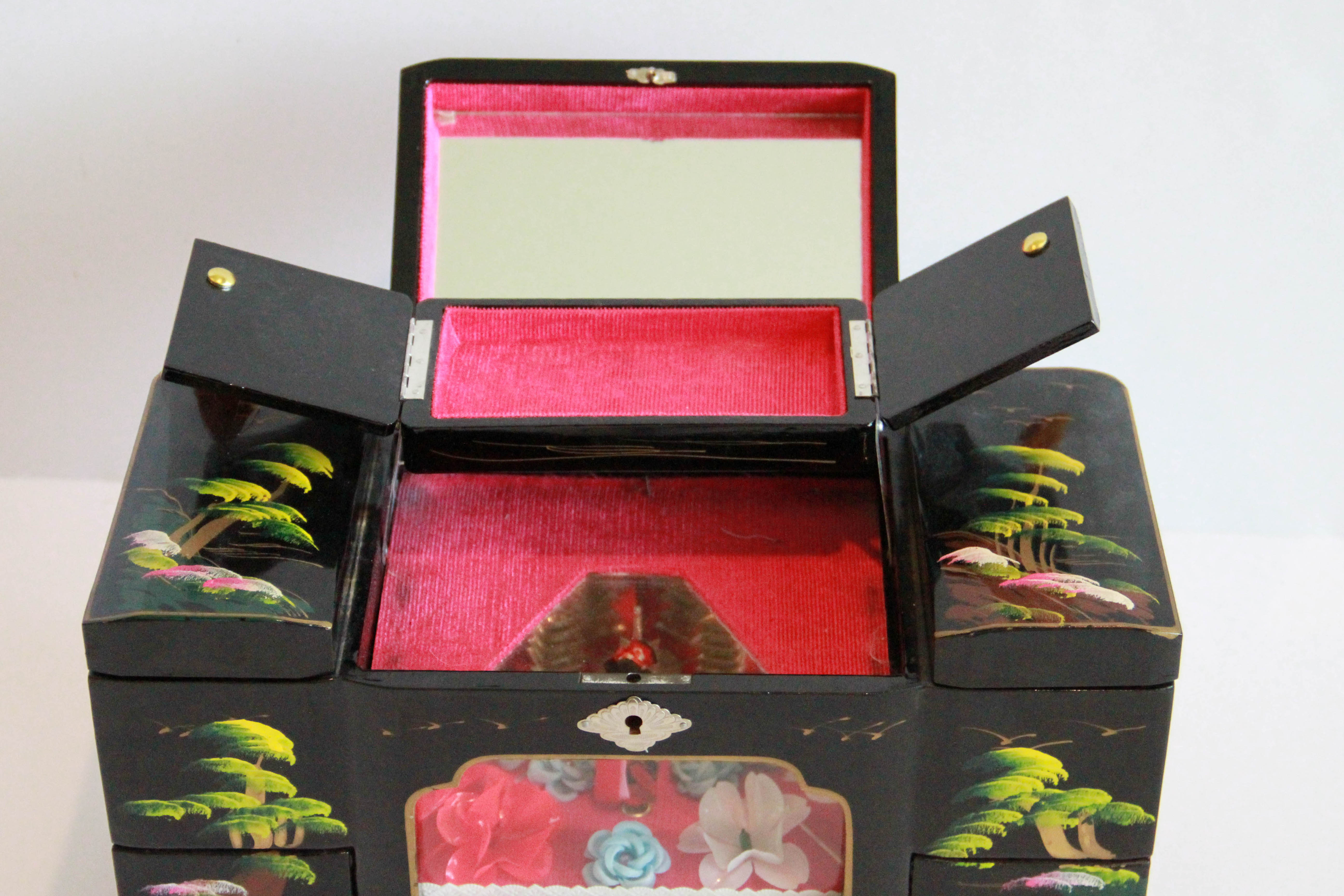 Japanese Jewelry Box With Mickey Mouse Watch