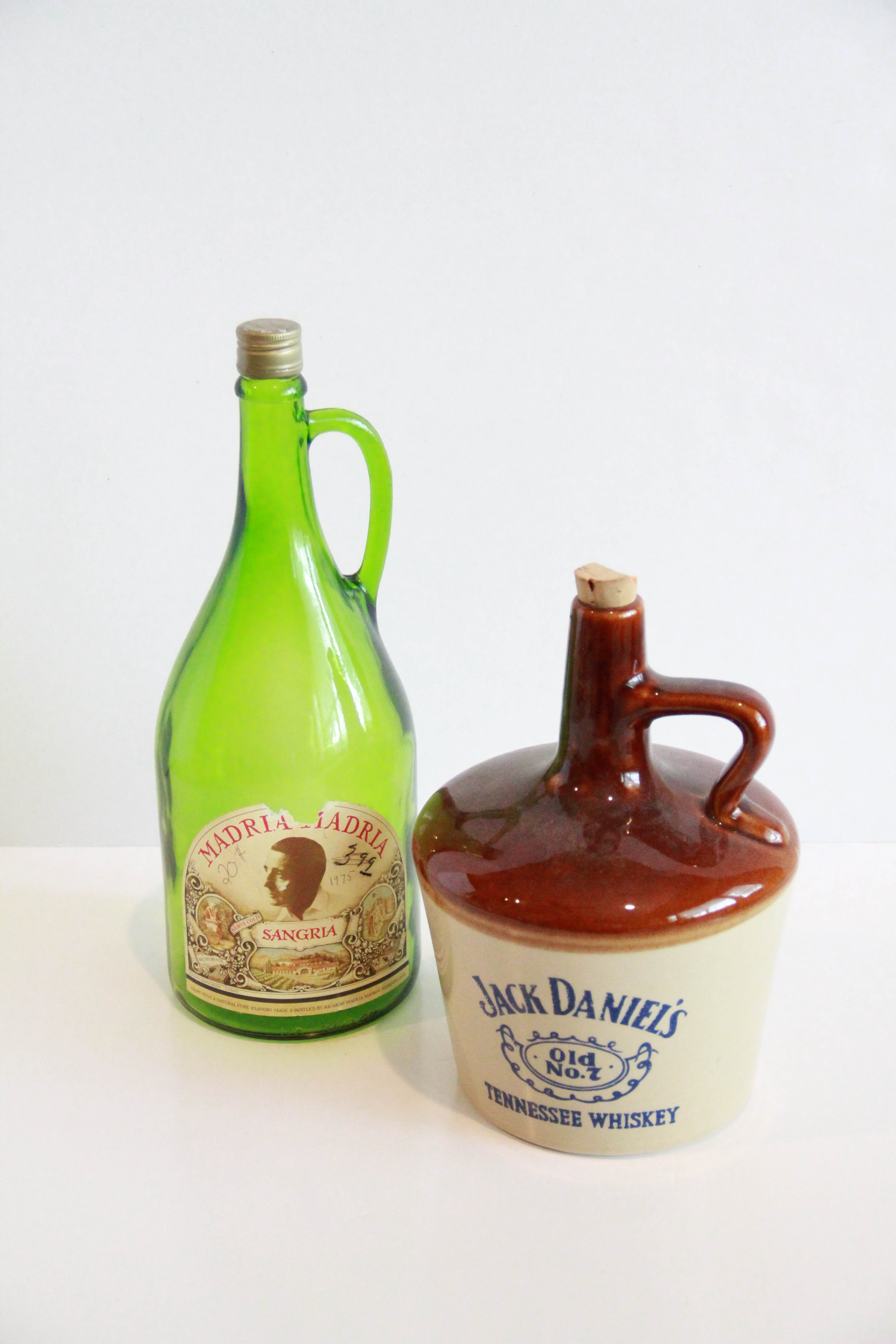 Vintage Glass Liquor Bottles