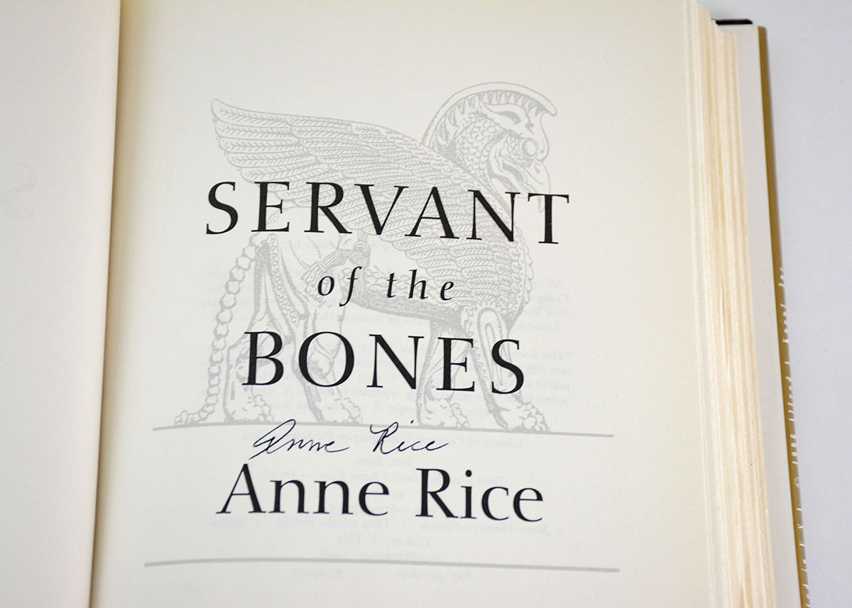 Signed Anne Rice Books