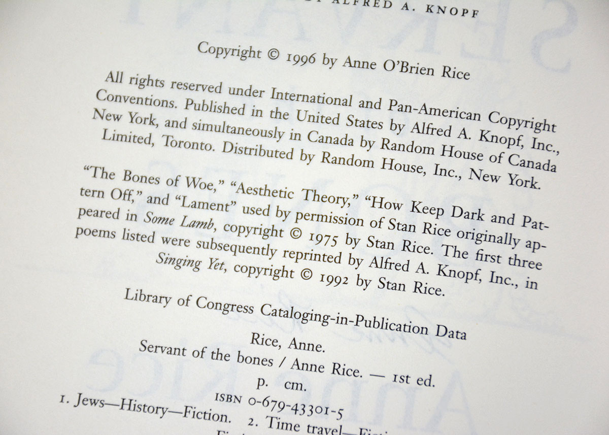 Signed Anne Rice Books