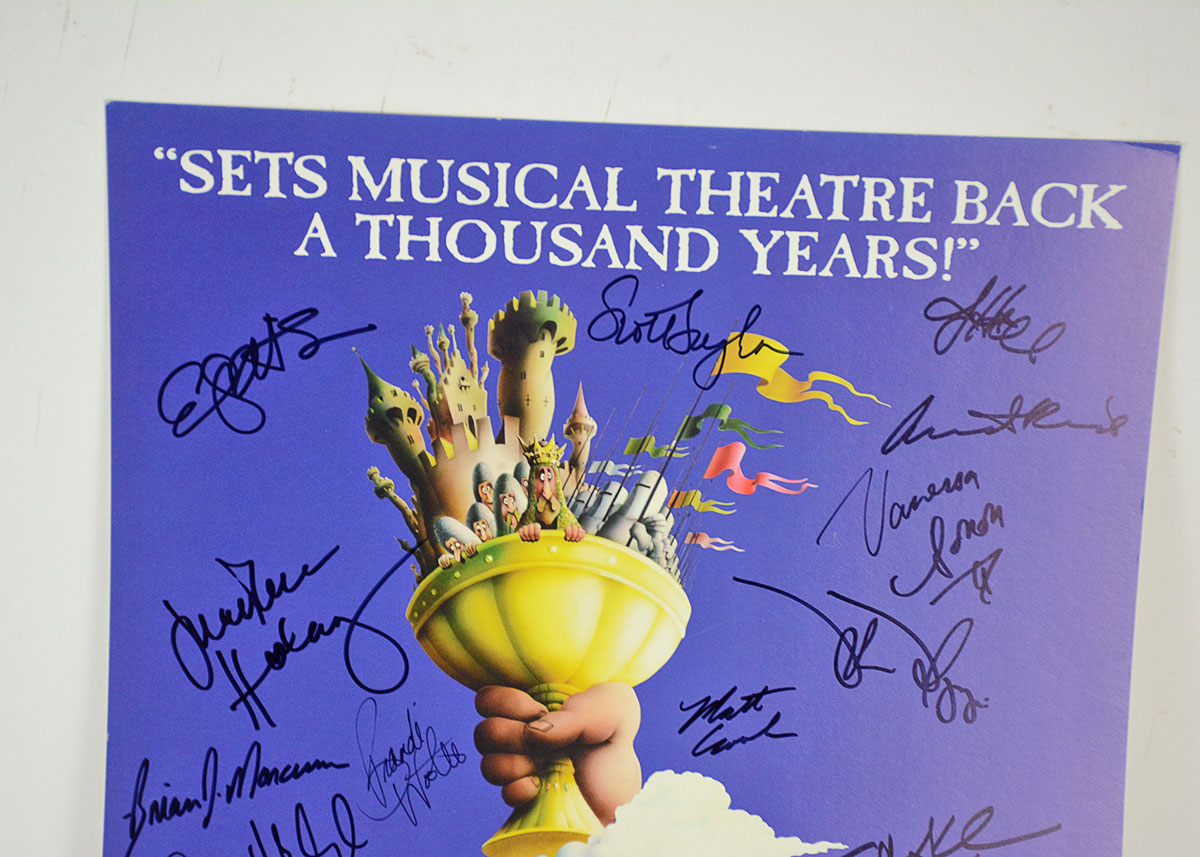 Monty Python's "Spamalot" Playbill and Signed Poster