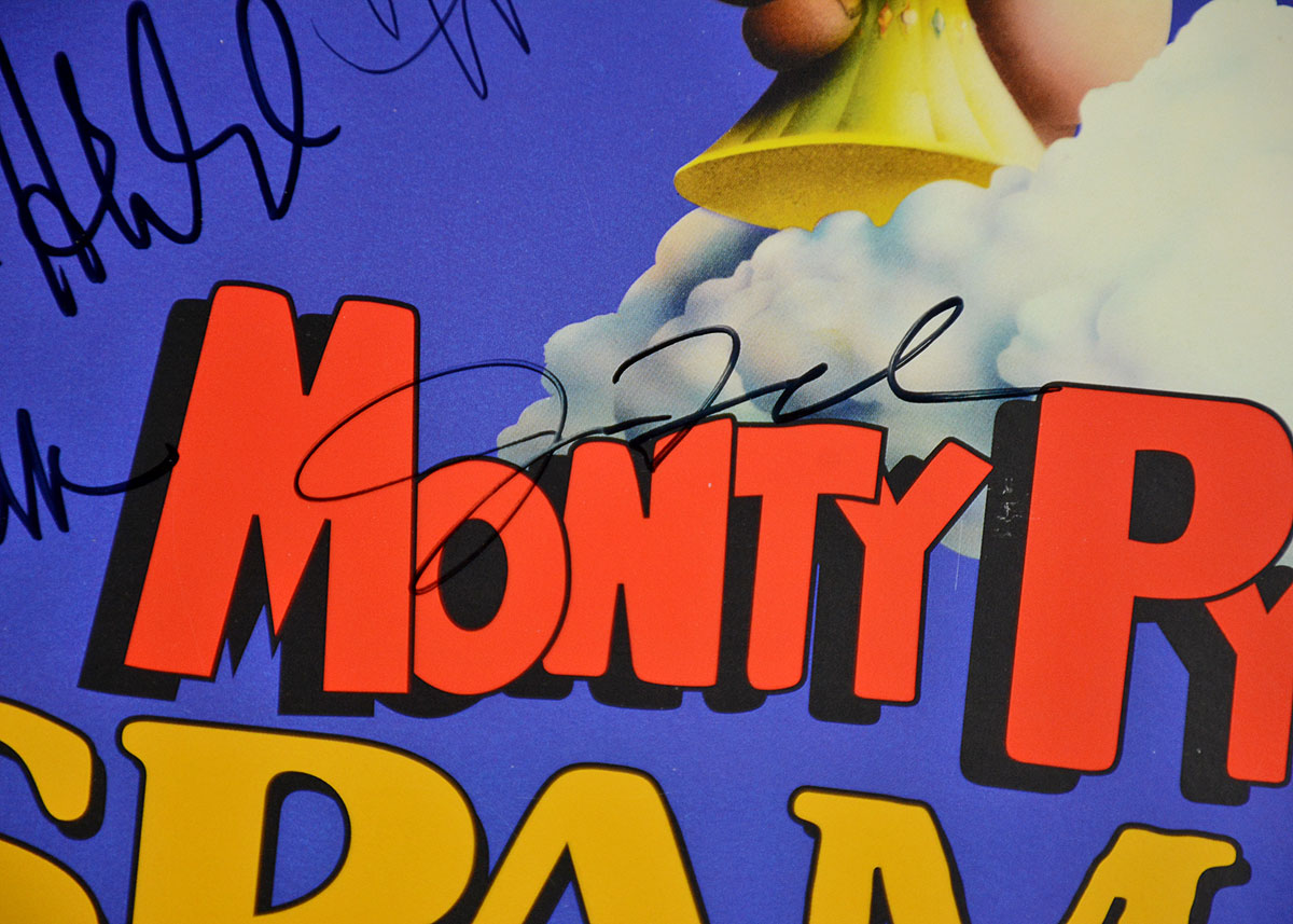 Monty Python's "Spamalot" Playbill and Signed Poster