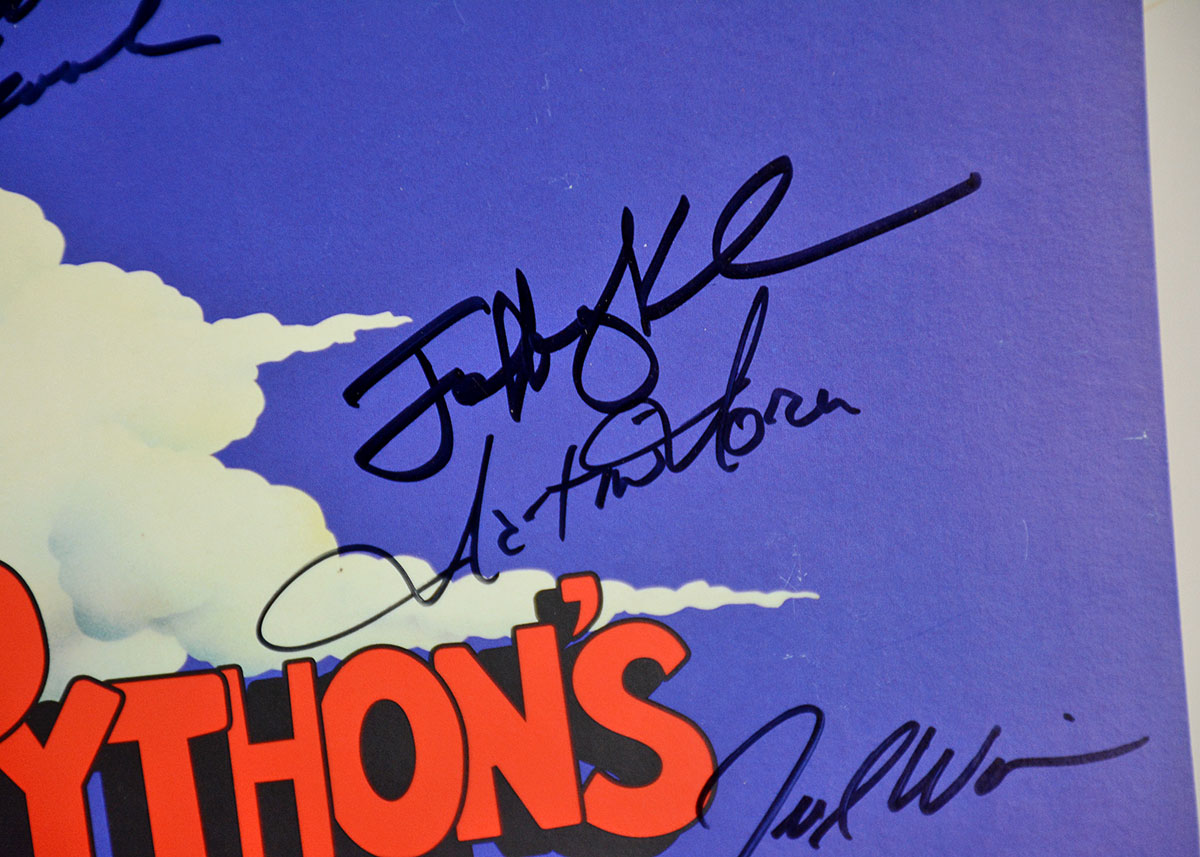 Monty Python's "Spamalot" Playbill and Signed Poster