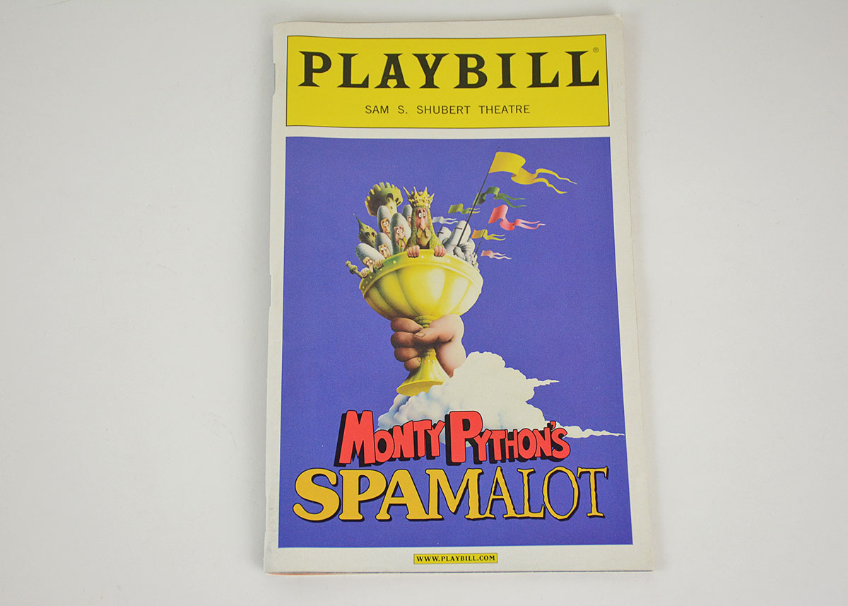 Monty Python's "Spamalot" Playbill and Signed Poster