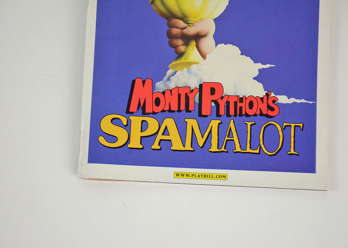 Monty Python's "Spamalot" Playbill and Signed Poster