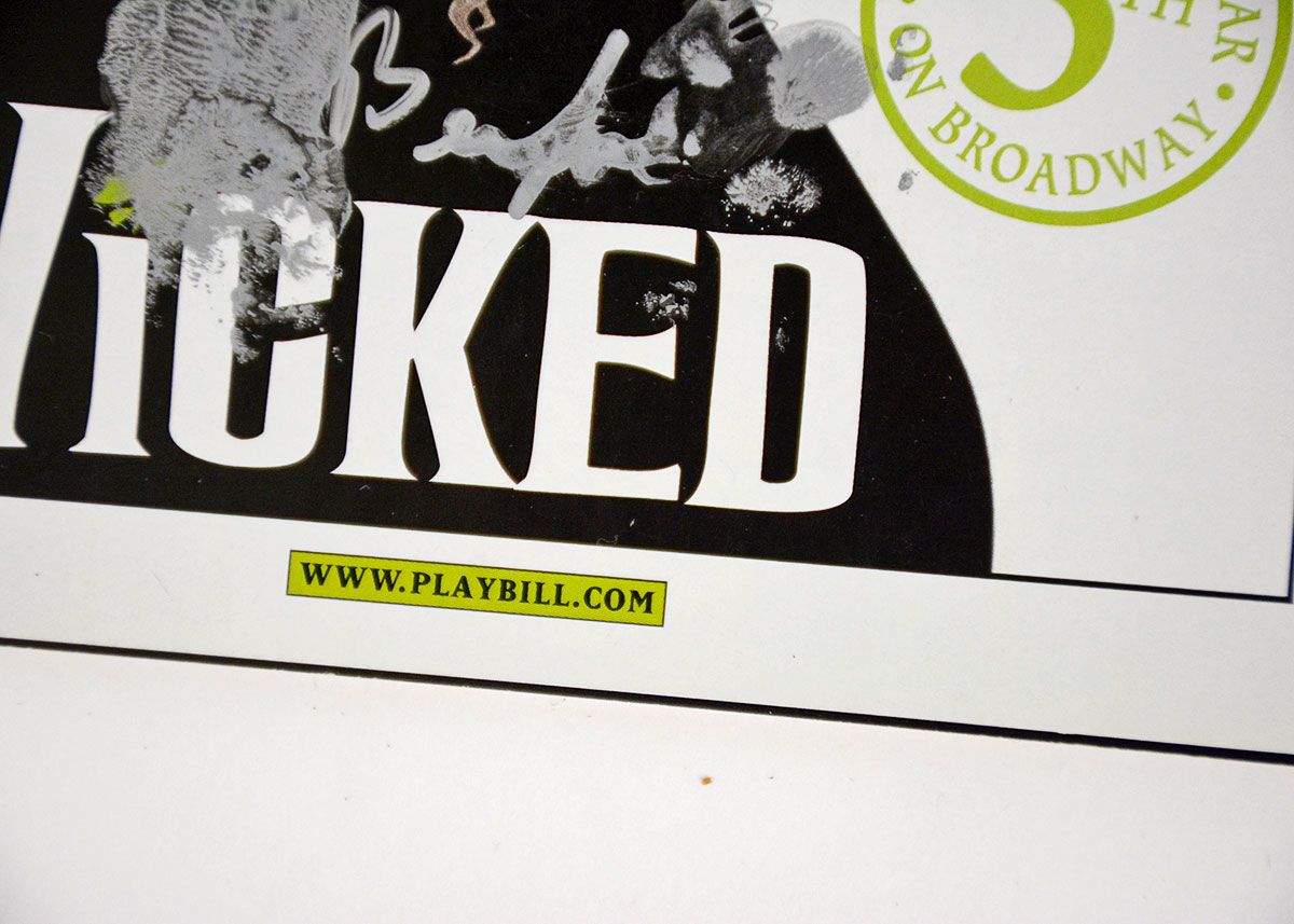Signed "Wicked" Playbill