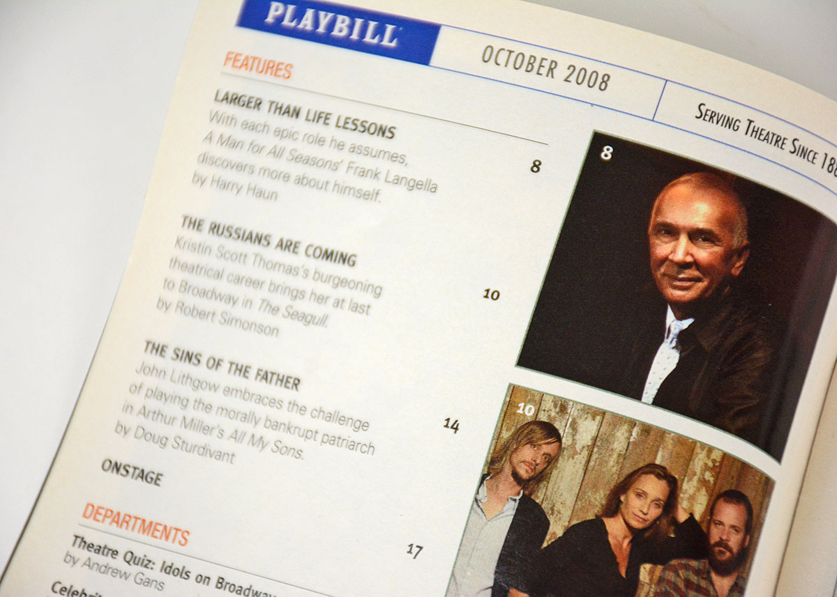 Signed "Wicked" Playbill