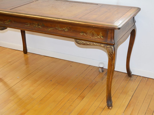 French Provincial Style Asian Influenced Desk by Drexel Furniture