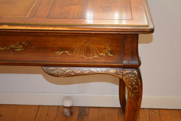 French Provincial Style Asian Influenced Desk by Drexel Furniture