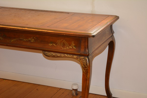 French Provincial Style Asian Influenced Desk by Drexel Furniture