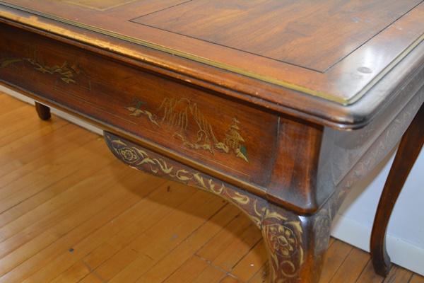 French Provincial Style Asian Influenced Desk by Drexel Furniture