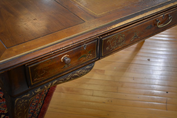 French Provincial Style Asian Influenced Desk by Drexel Furniture