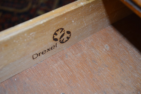 French Provincial Style Asian Influenced Desk by Drexel Furniture