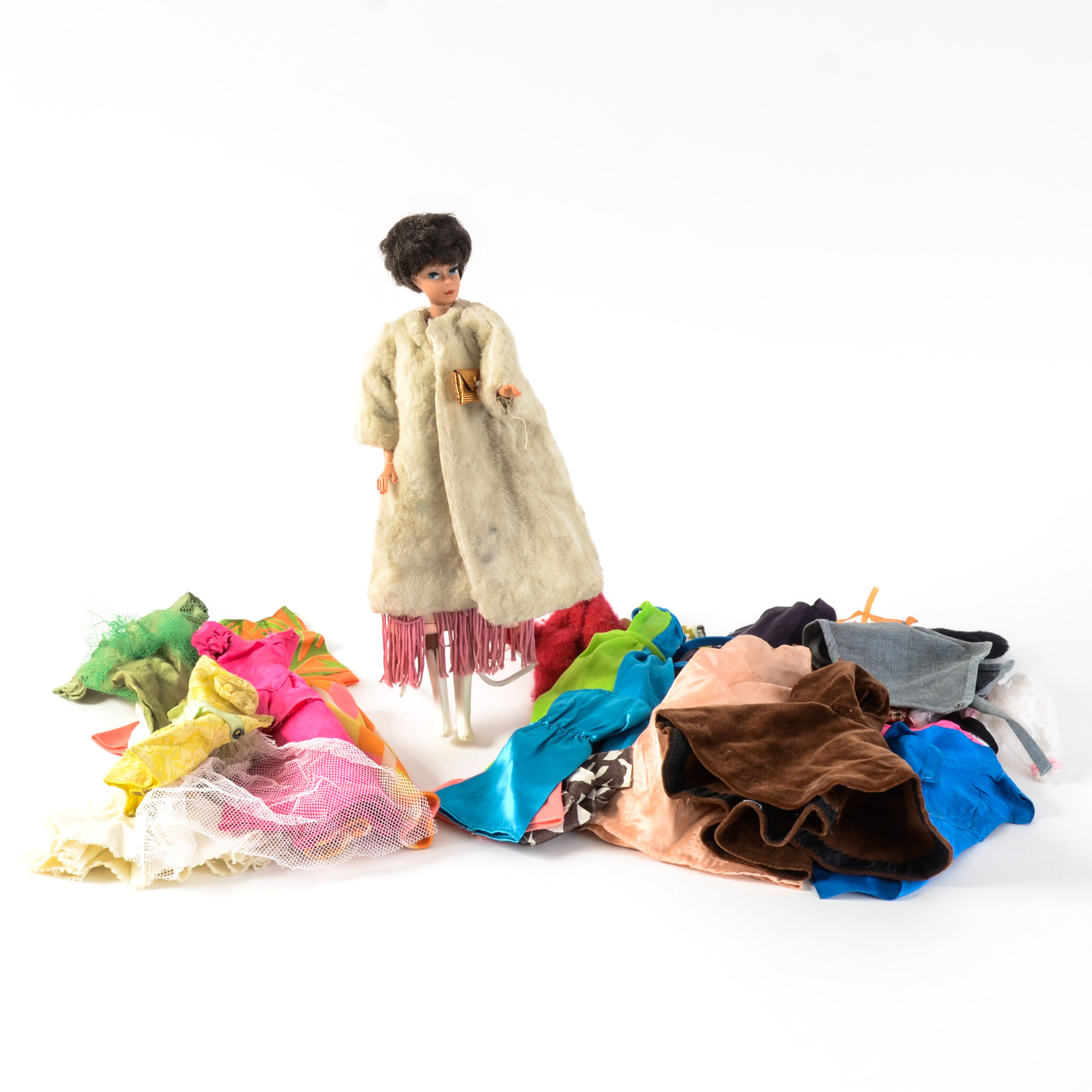 Vintage Bubblecut Barbie and Clothes