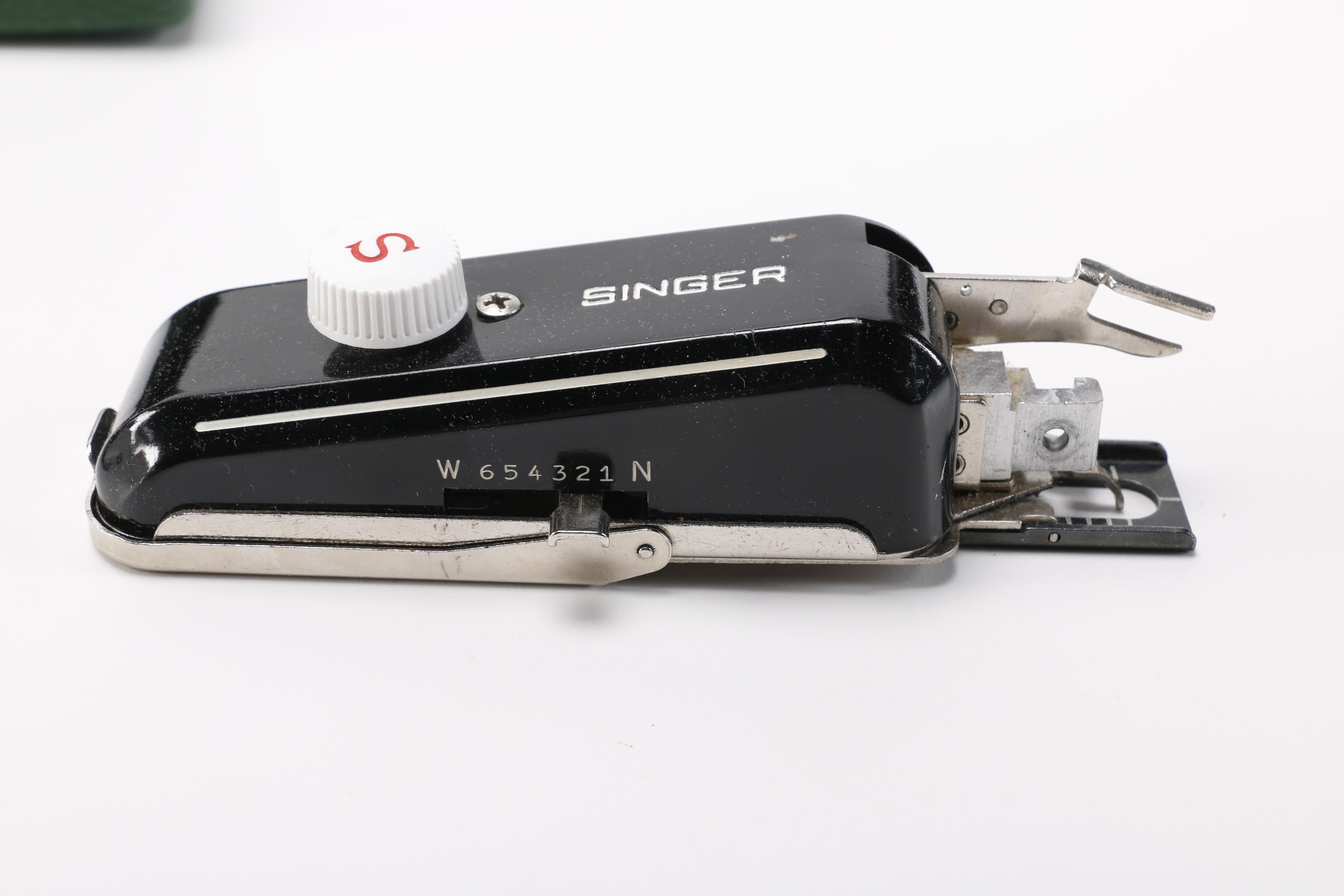 Sewing Tools Including Singer Tiny Serger and Singer Buttonholer