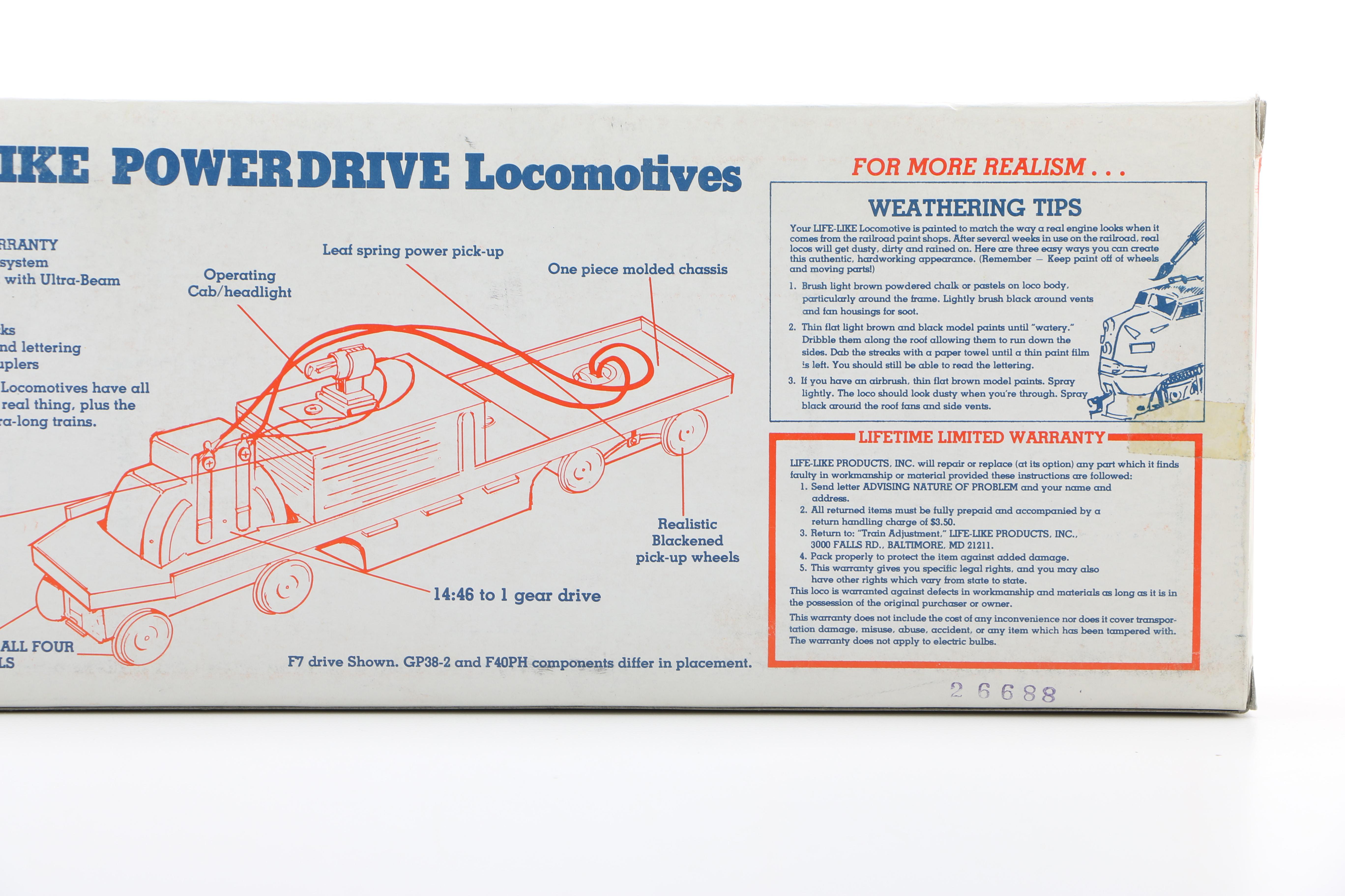 Life-Like Powered Locomotive Model Trains