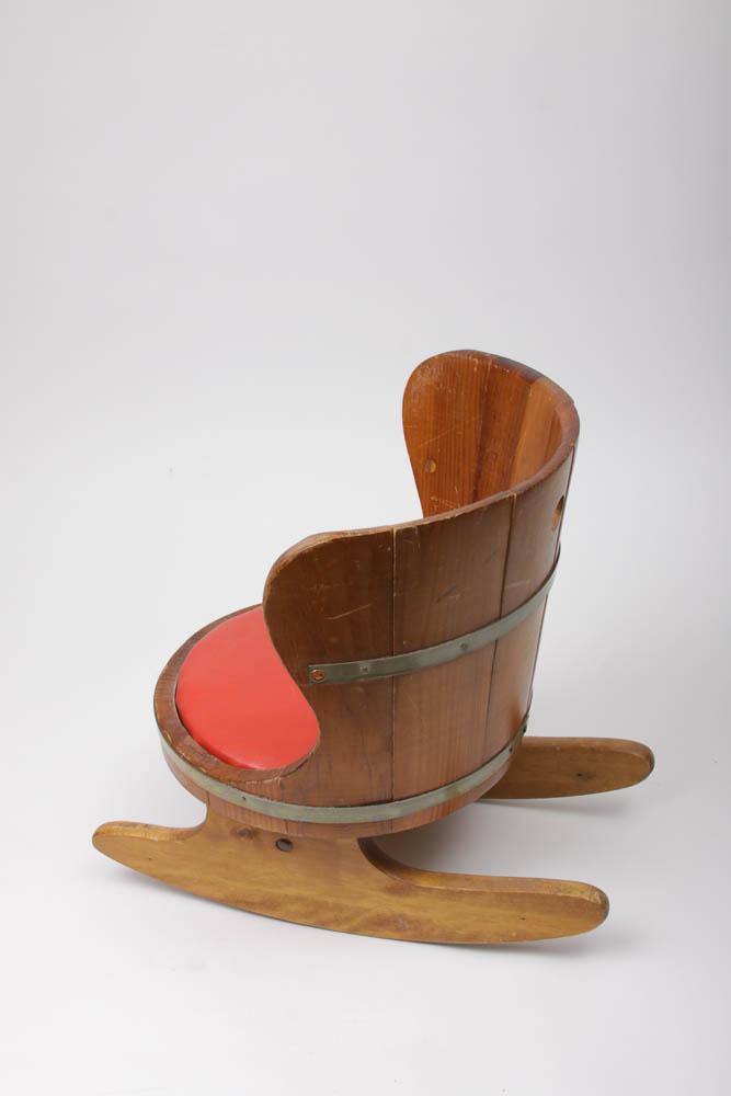 Vintage Doll-Size Barrel Rocker