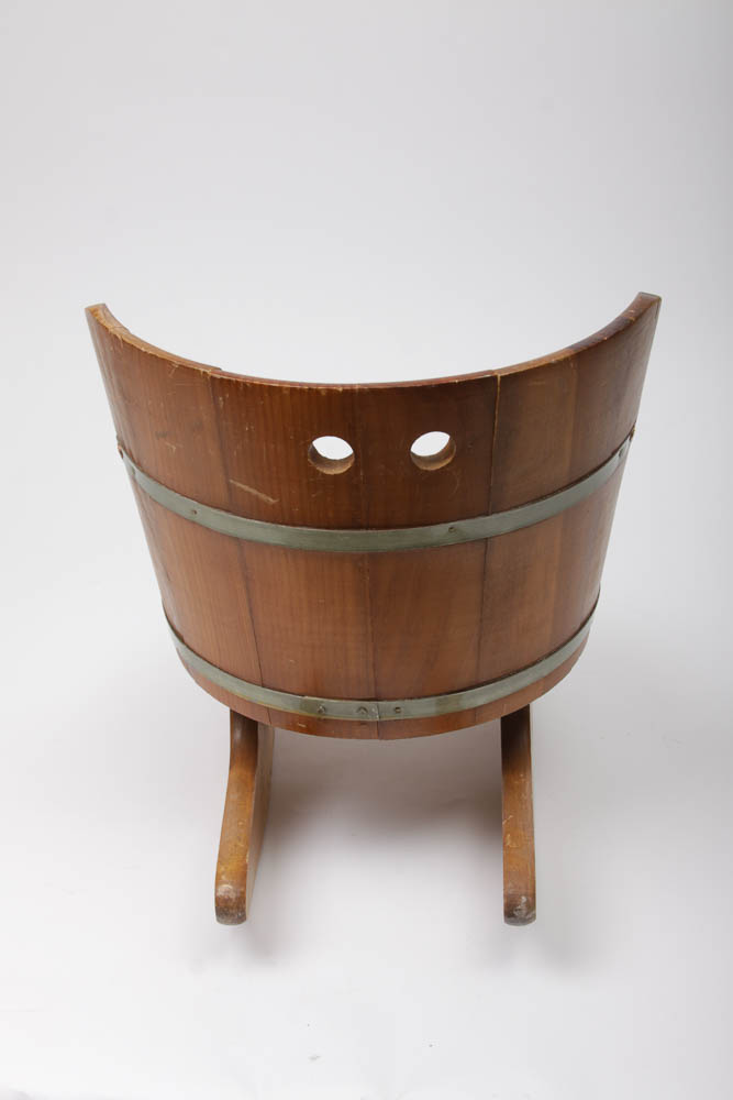 Vintage Doll-Size Barrel Rocker