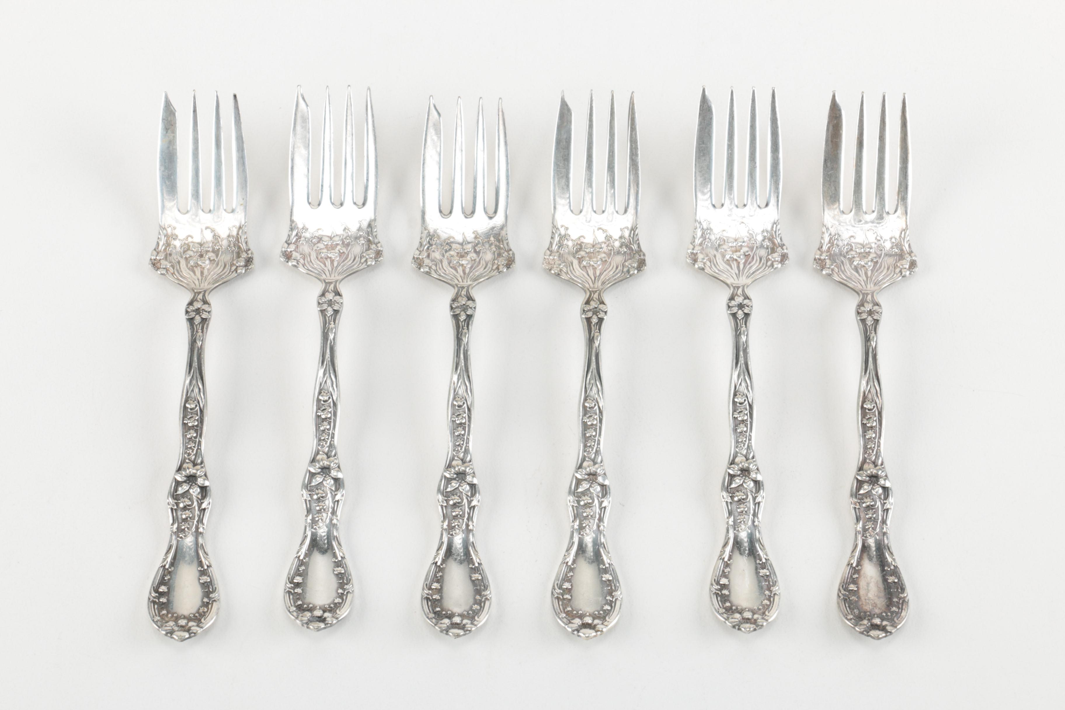 Silver Plate Forks and Spoons Featuring Rogers Bros.
