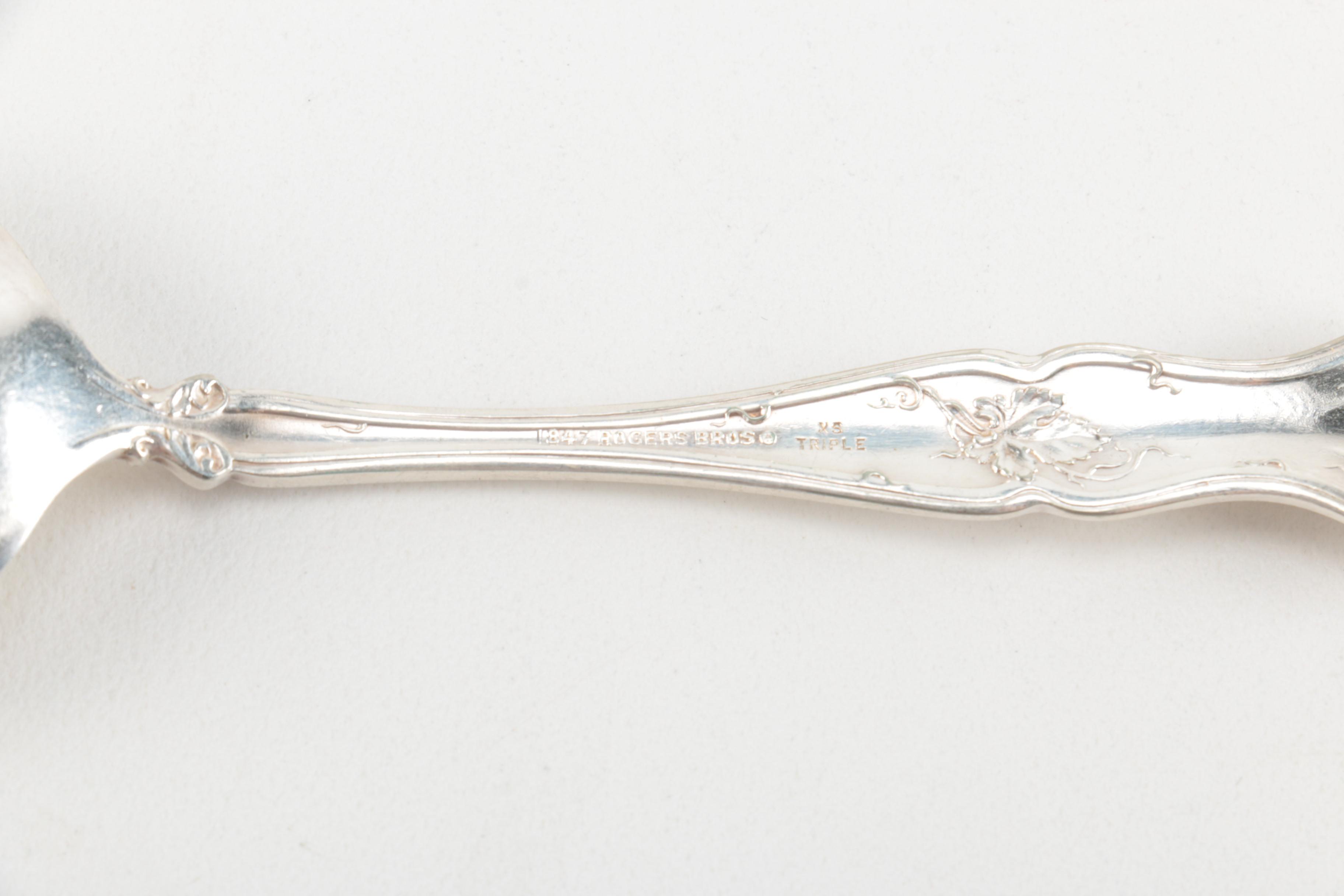 Silver Plate Forks and Spoons Featuring Rogers Bros.