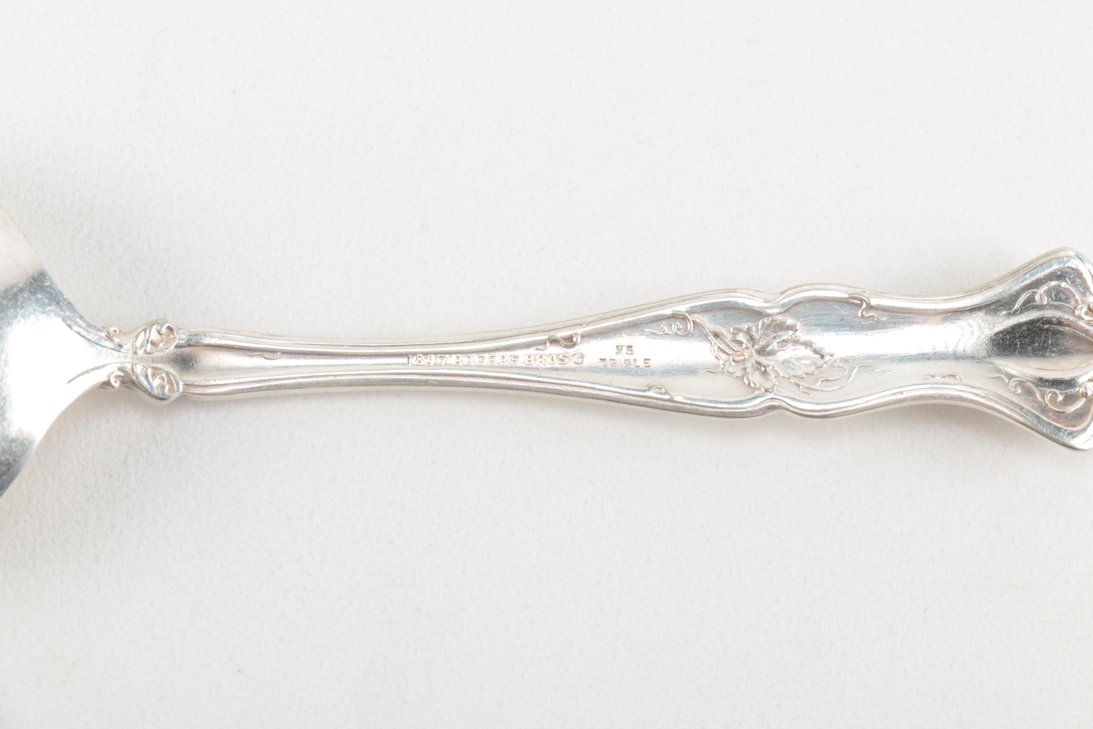 Silver Plate Forks and Spoons Featuring Rogers Bros.
