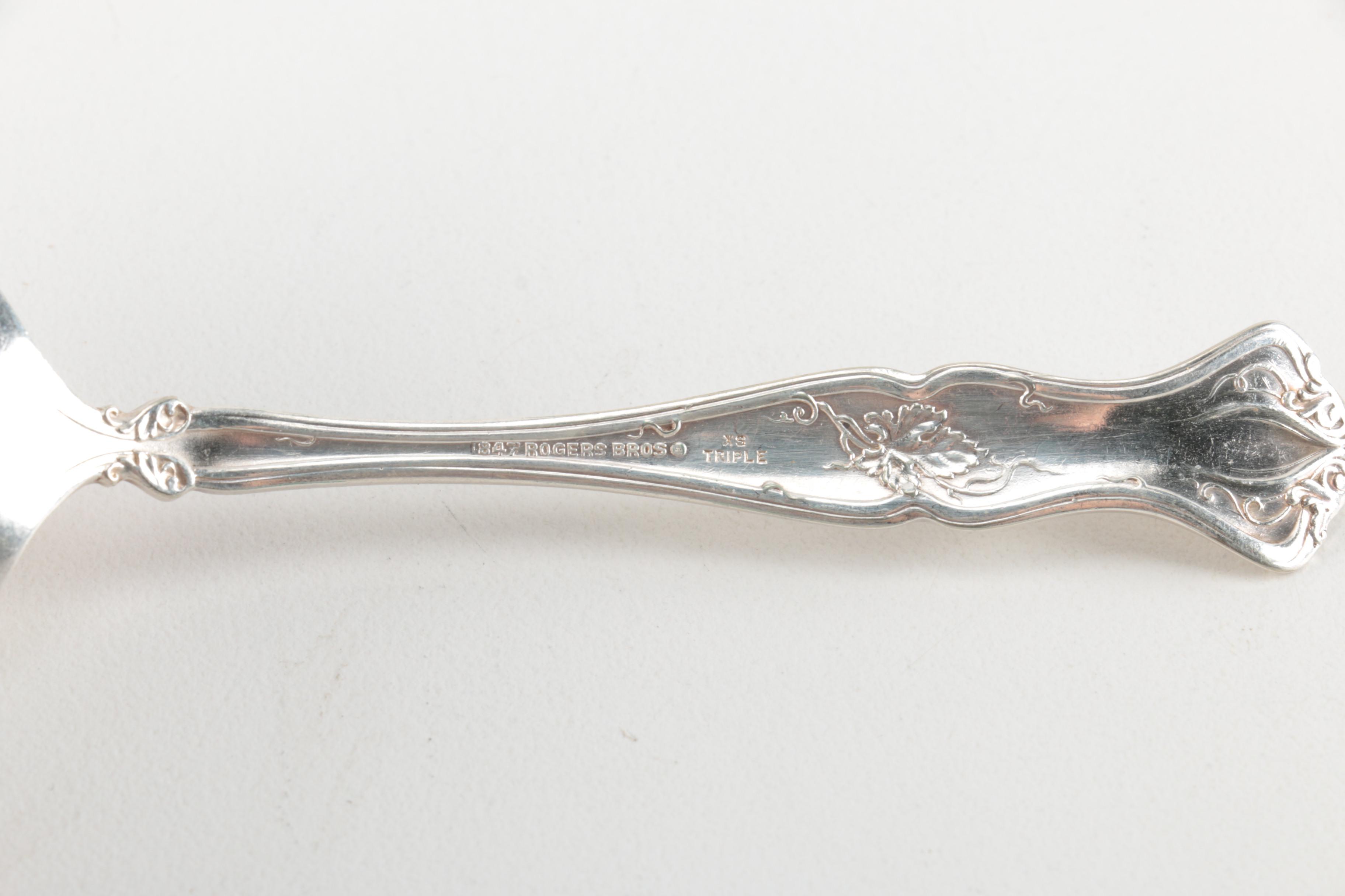 Silver Plate Forks and Spoons Featuring Rogers Bros.
