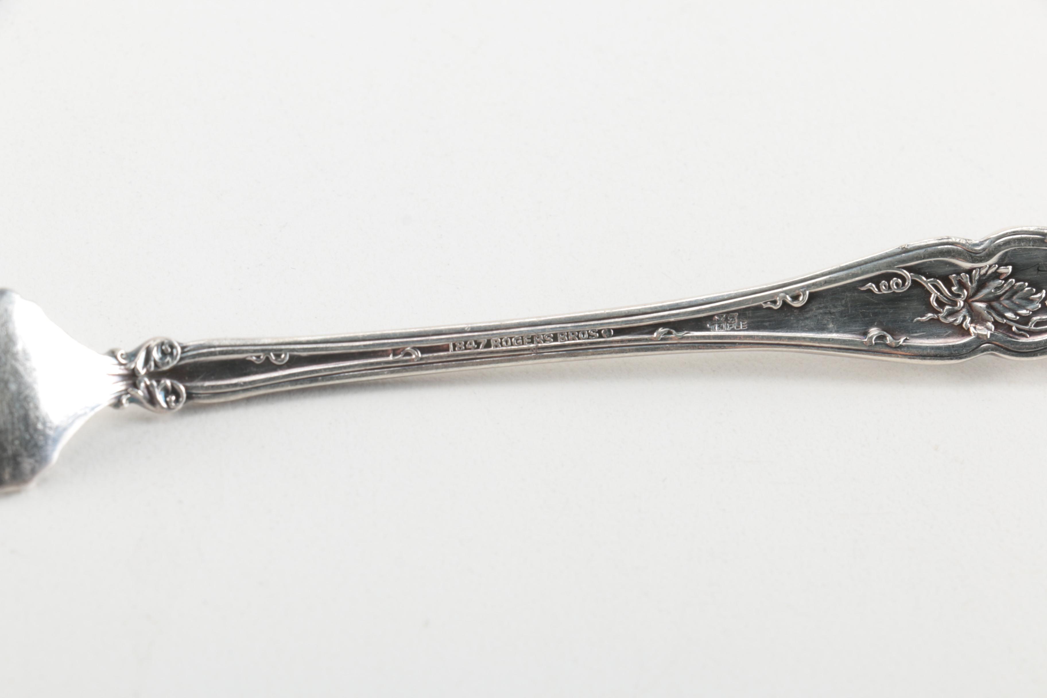 Silver Plate Forks and Spoons Featuring Rogers Bros.