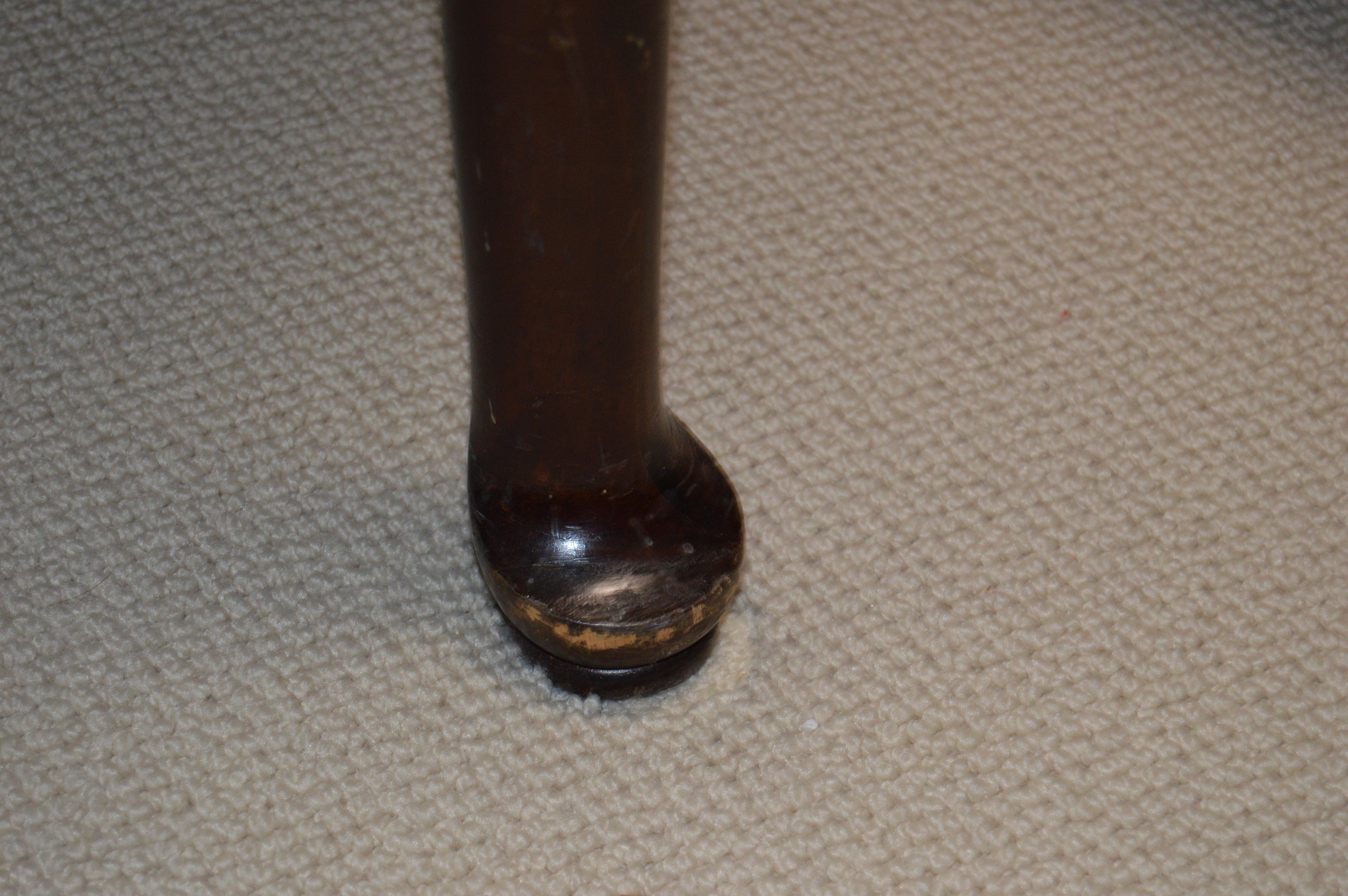 Game Table by Ethan Allen With Ladderback Rush-Seat Chairs