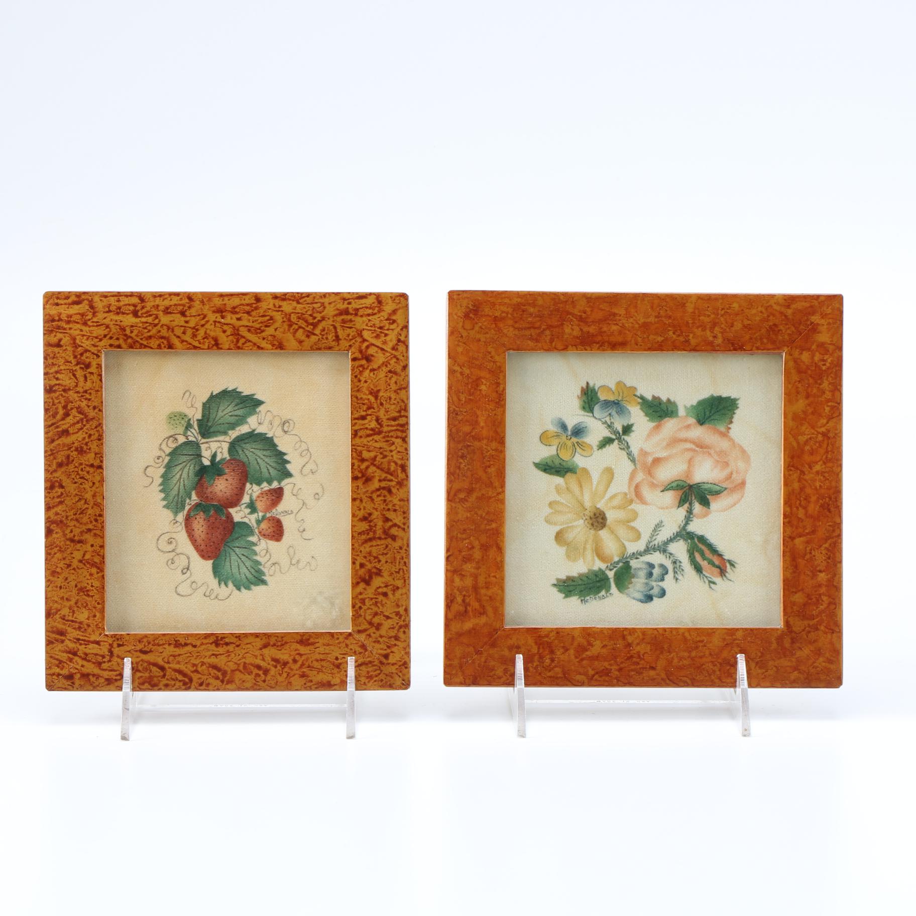 Original Rosemarie McDonald Theorem Paintings on Velvet