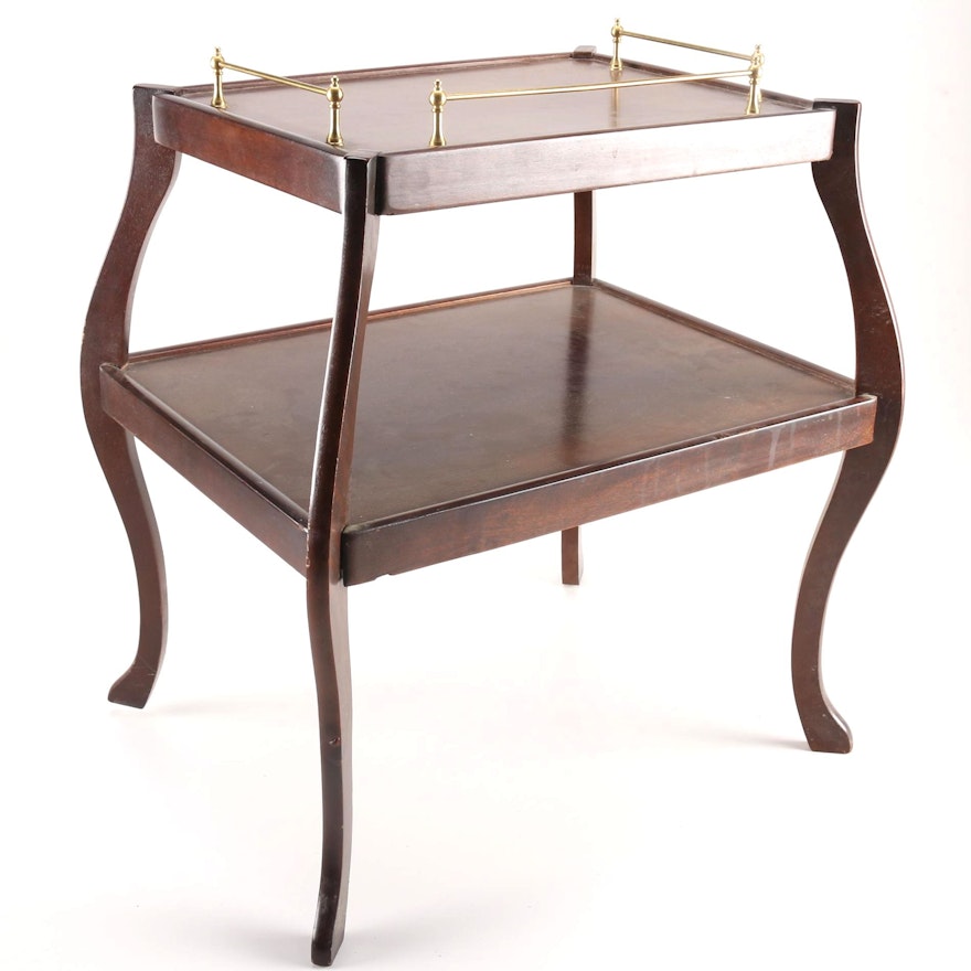 Tiered Walnut Butlers Table