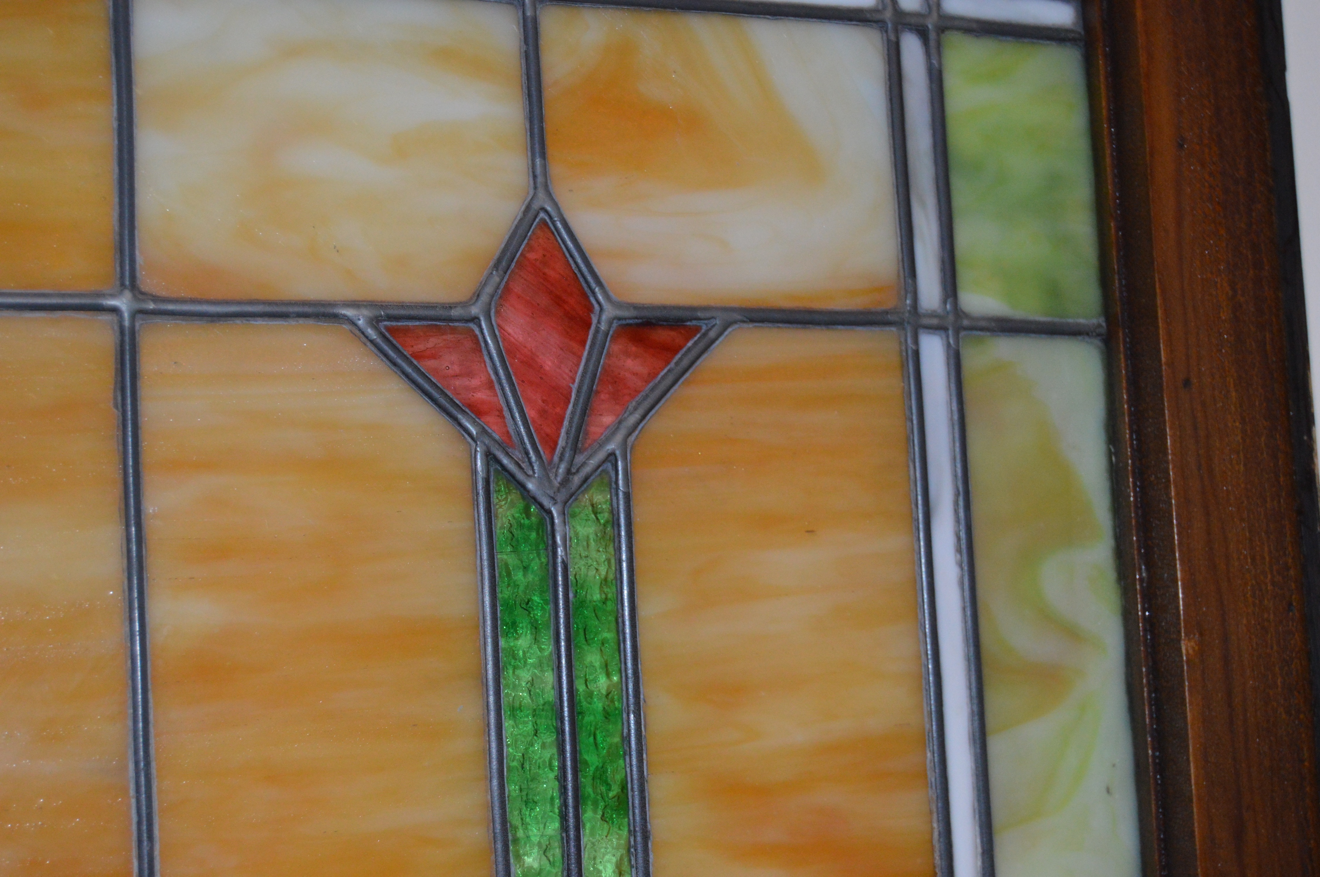 Arts and Crafts Style Stained Glass Window