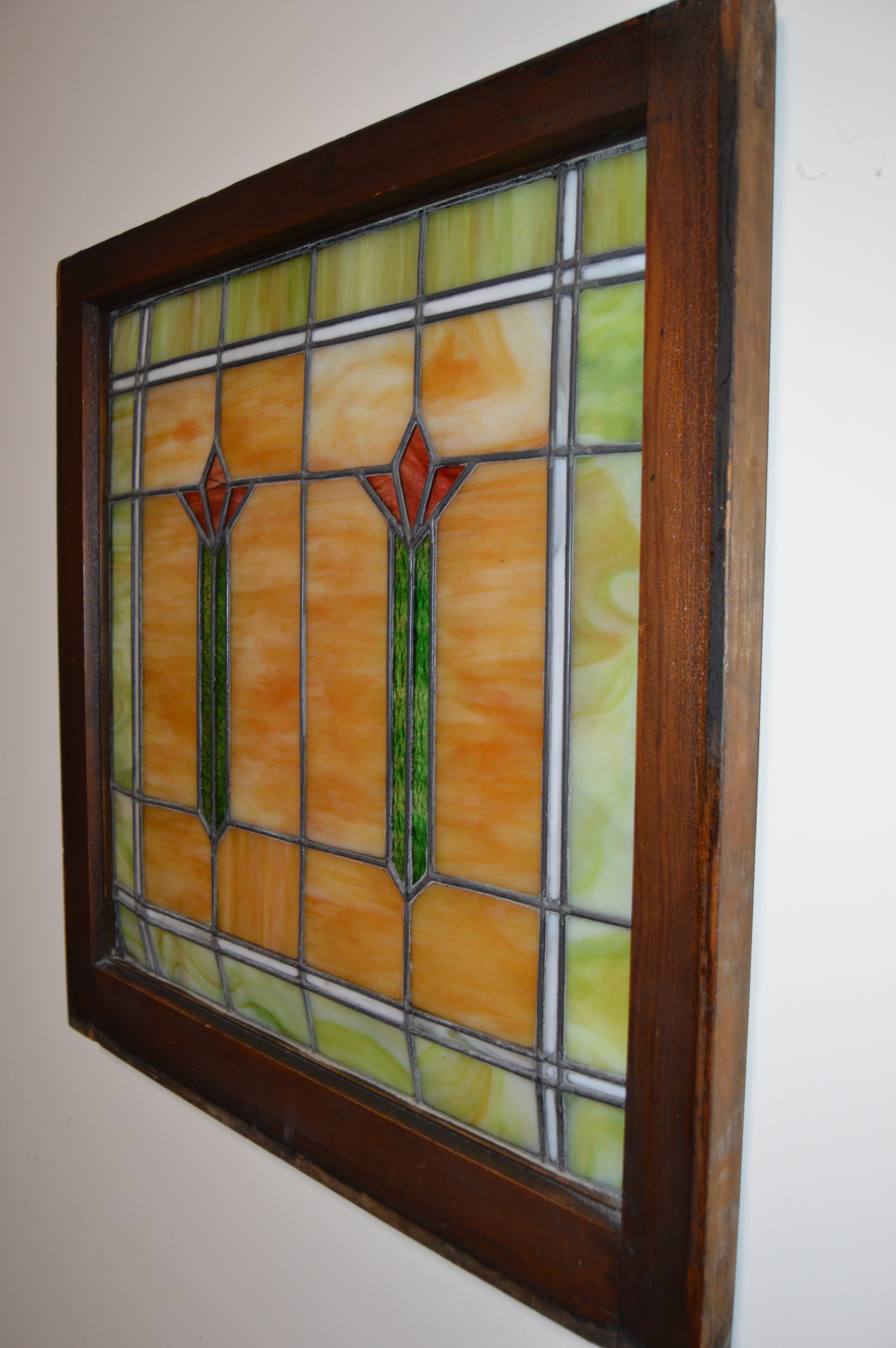 Arts and Crafts Style Stained Glass Window