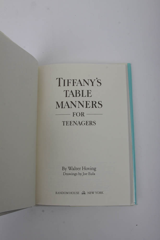 Tiffany's Boxes and "Tiffany's Table Manners For Teenagers" Book