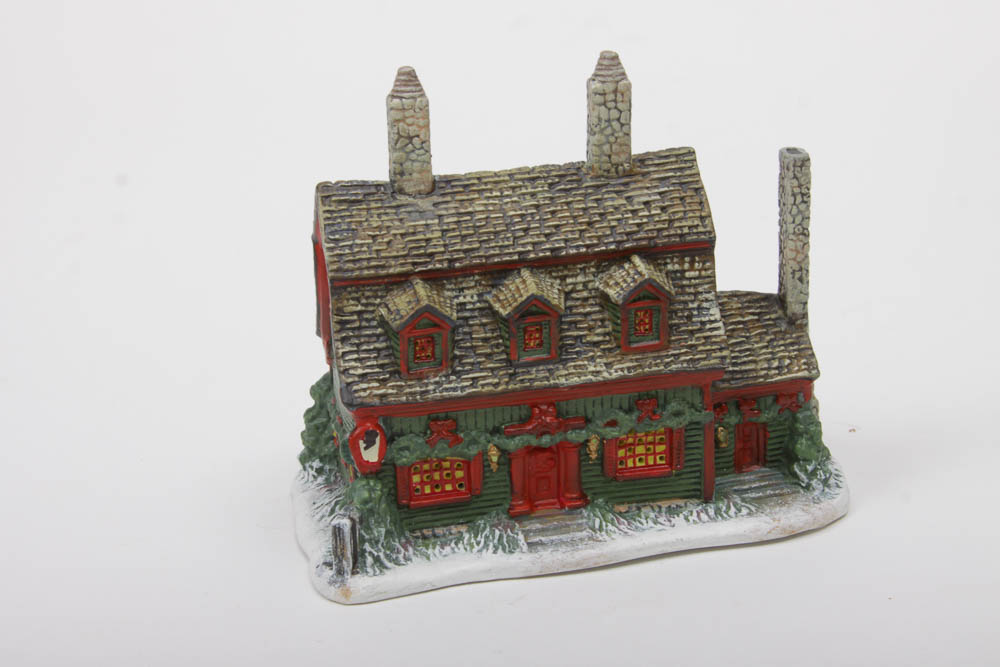 Five Piece Town Hall Christmas Village