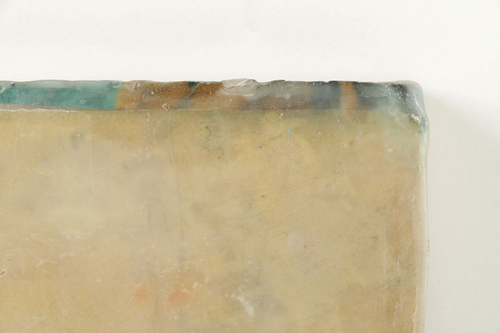 Kim Flora Encaustic and Collage on Panel "View from a Canal"