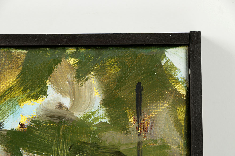 Kim Flora Oil Painting on Canvas "Eden Park Study (of the Ohio River) "