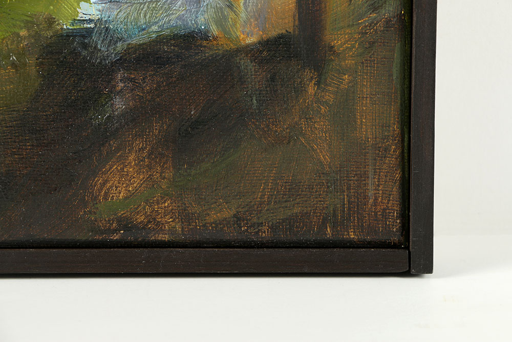 Kim Flora Oil Painting on Canvas "Eden Park Study (of the Ohio River) "