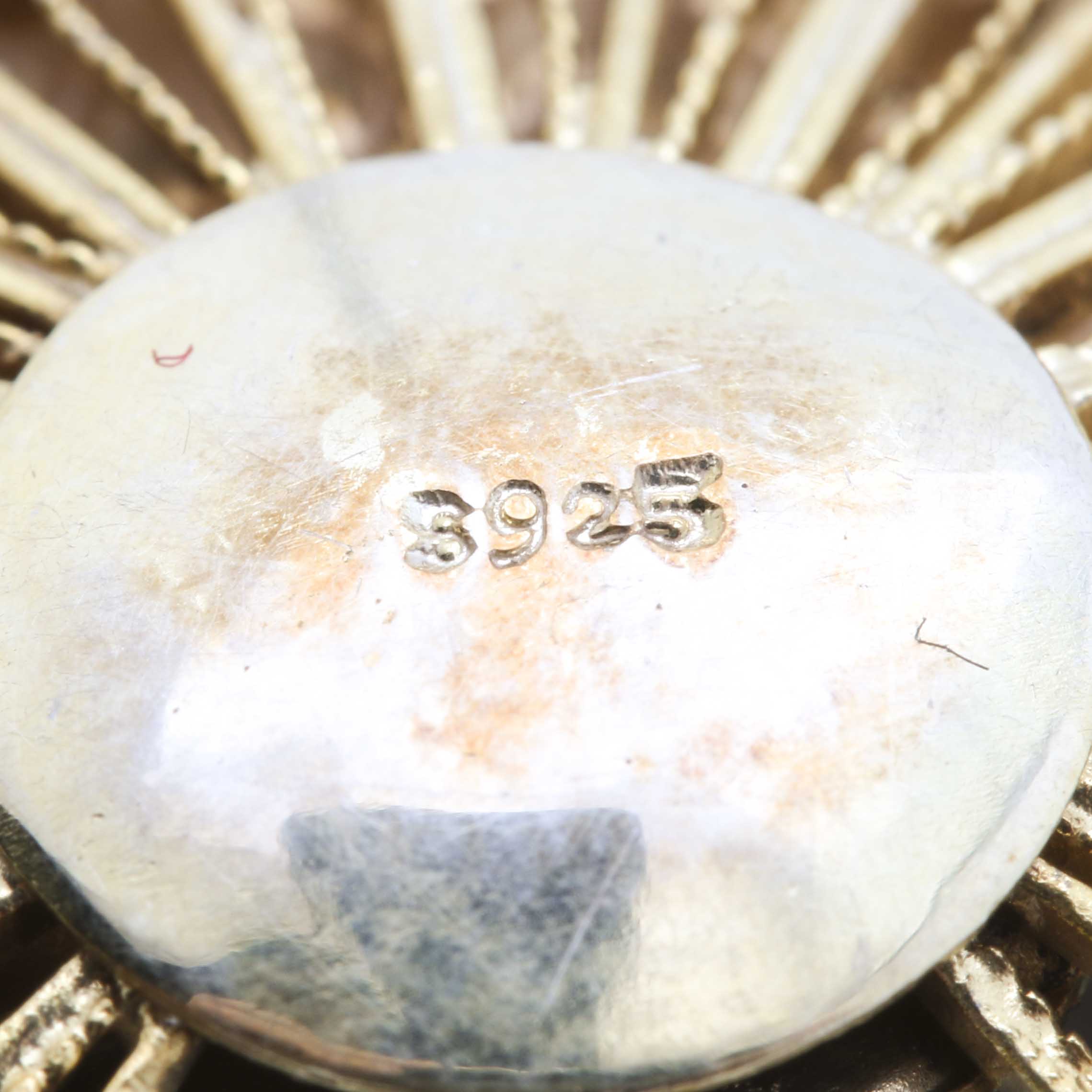 Sterling Silver Peacock Brooch and Costume Fly Pin
