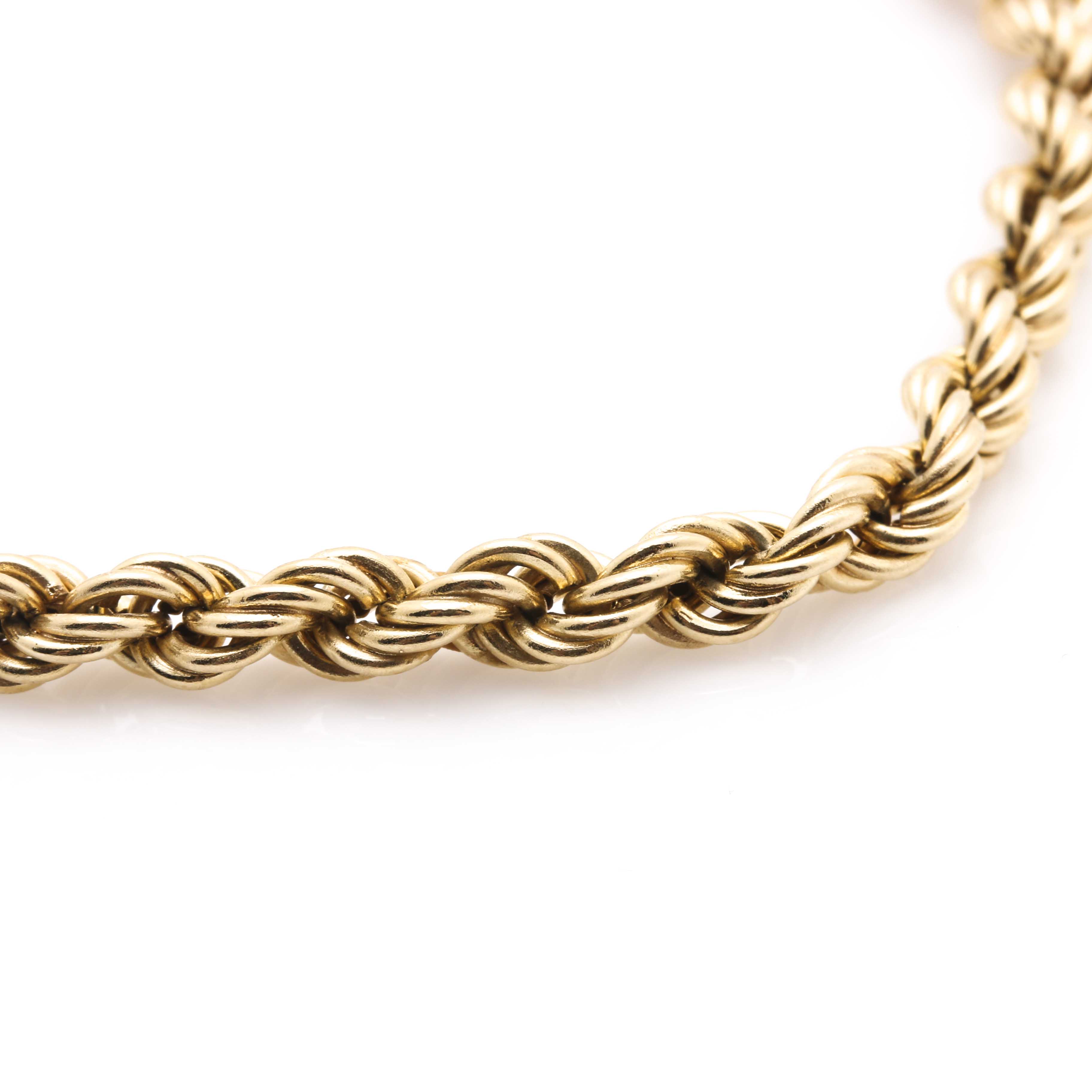 14K Yellow Gold Chain Bracelet