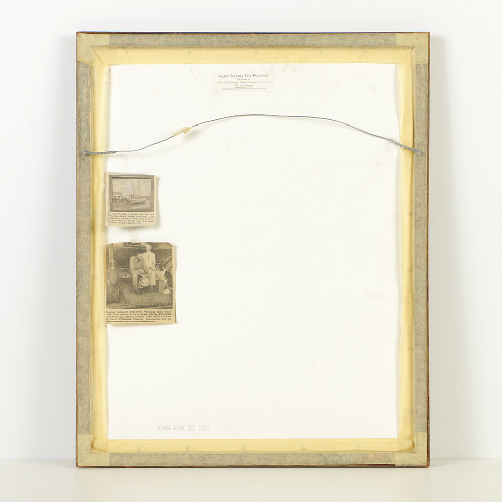 Bertram Goodman Watercolor with Carved Wood and Gilt Frame