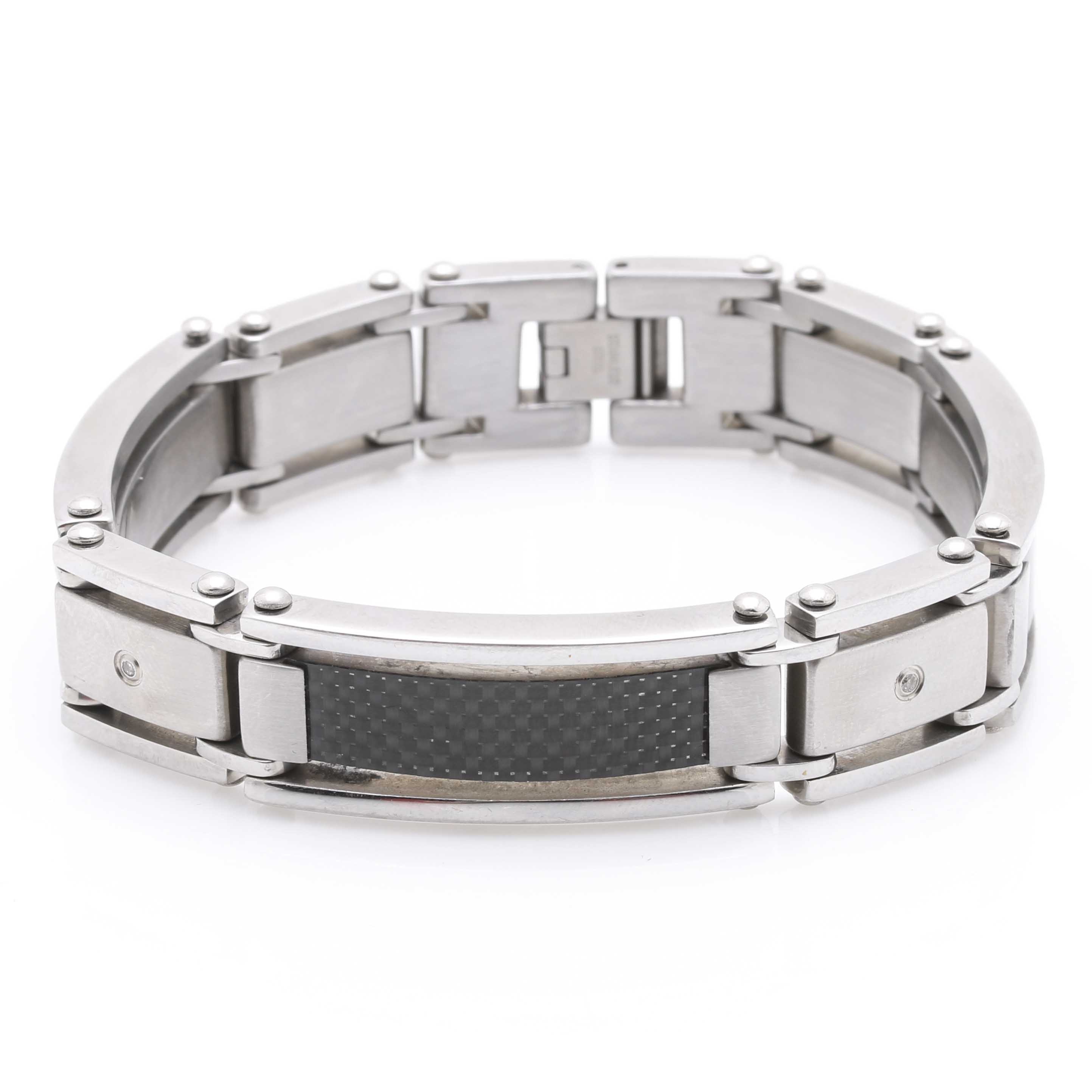 Stainless Steel Men's Bracelet and Ring