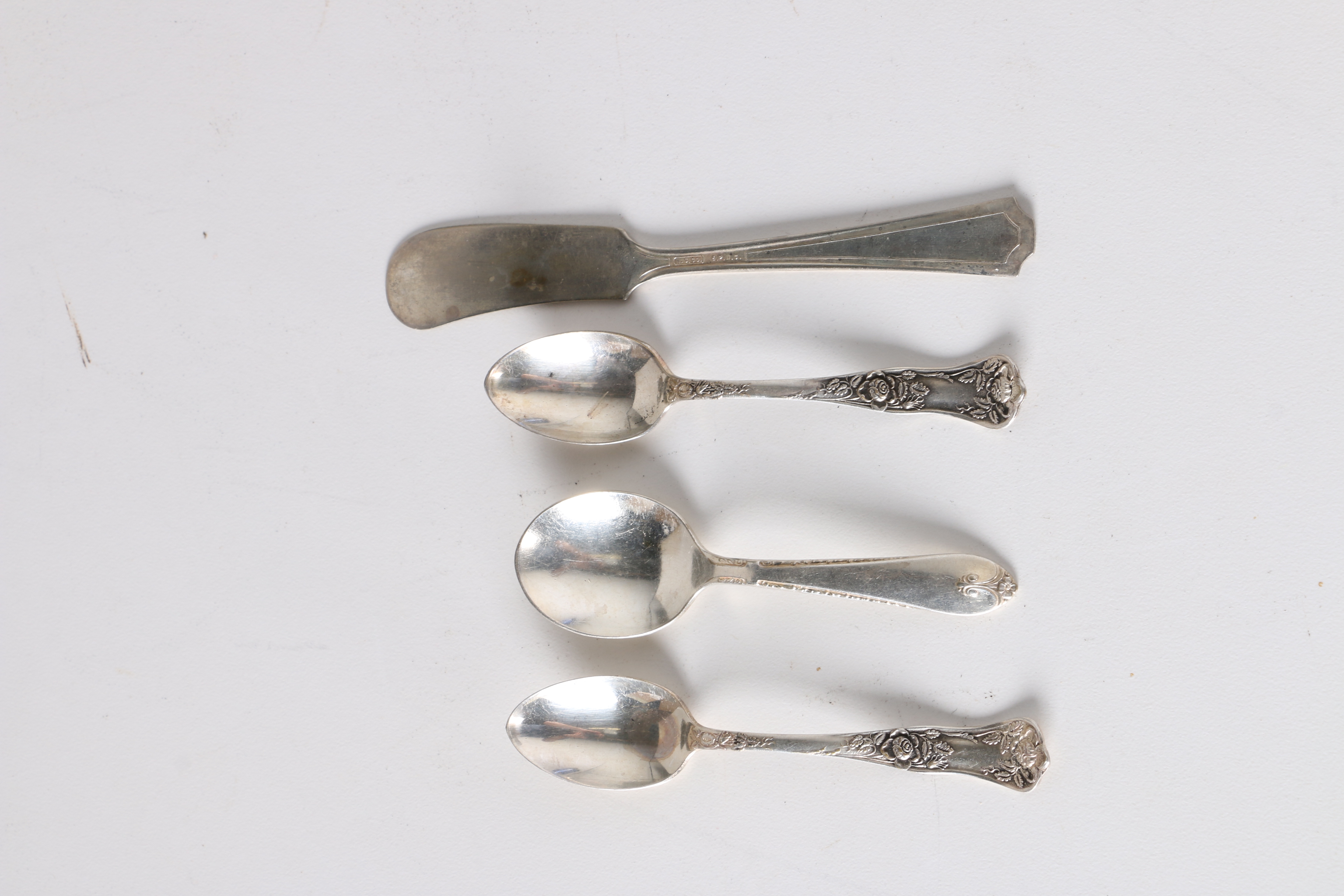 Wm Rogers & Son "Exquisite" Spoon and Other Assorted Silver Plate