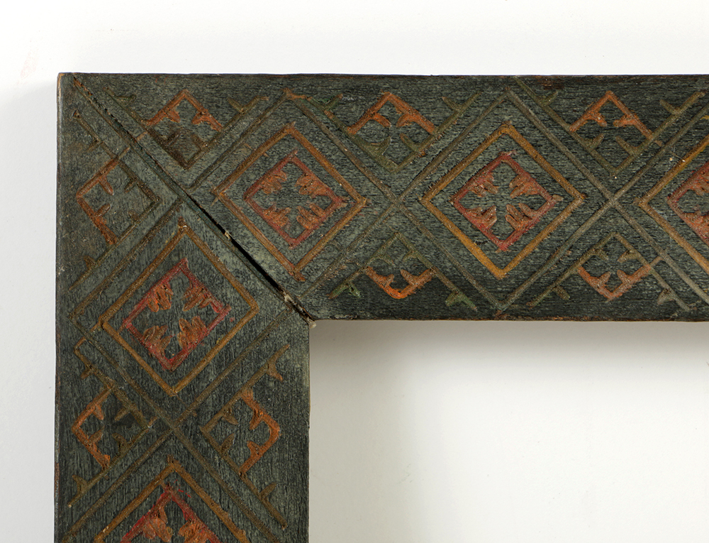 19th-Century Incised Folk Art Frame