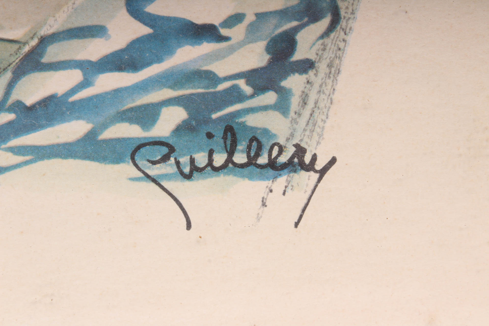 Puillery Original Watercolor "Notre Dame et la Seine"