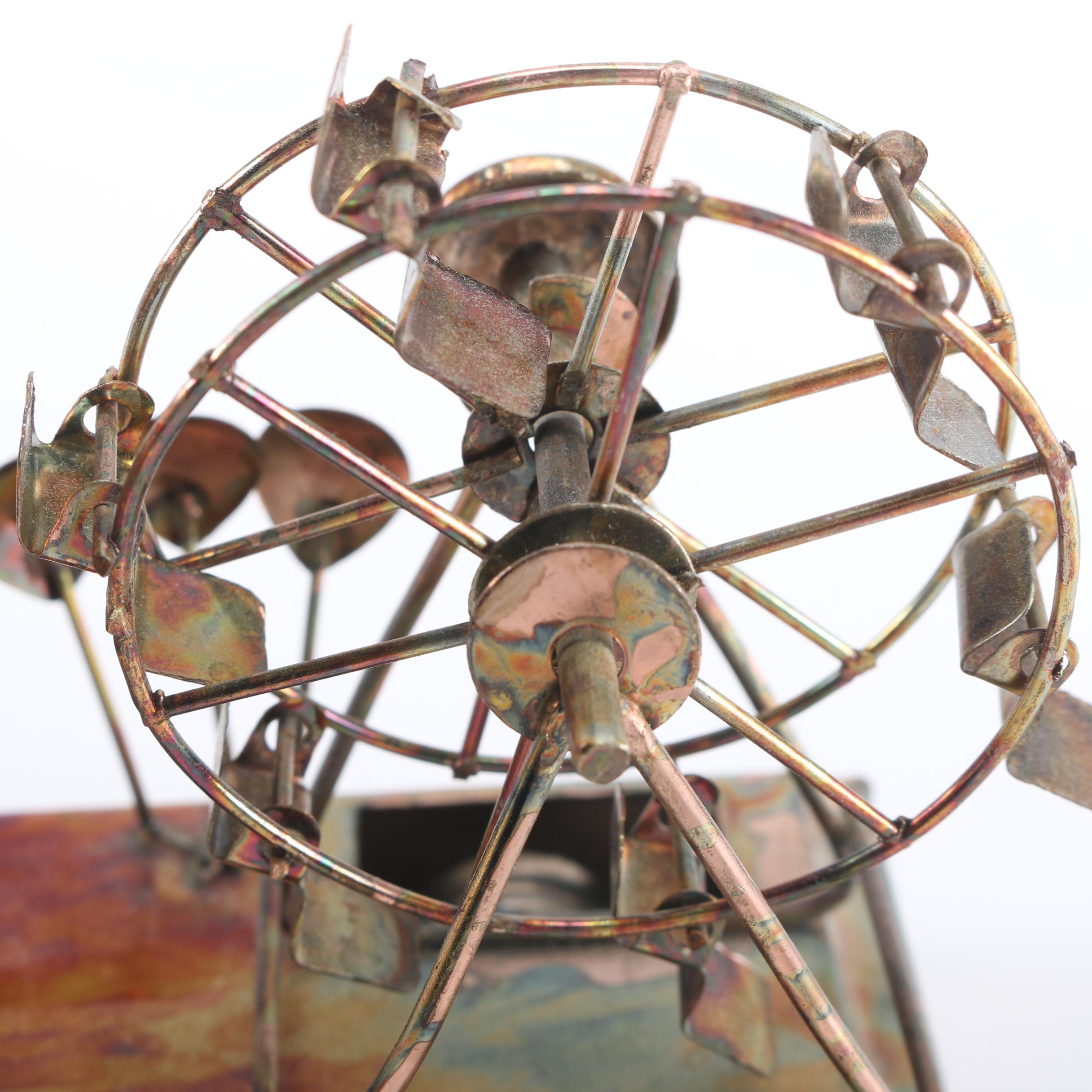 Molded Brass Carnival-Themed Music Box