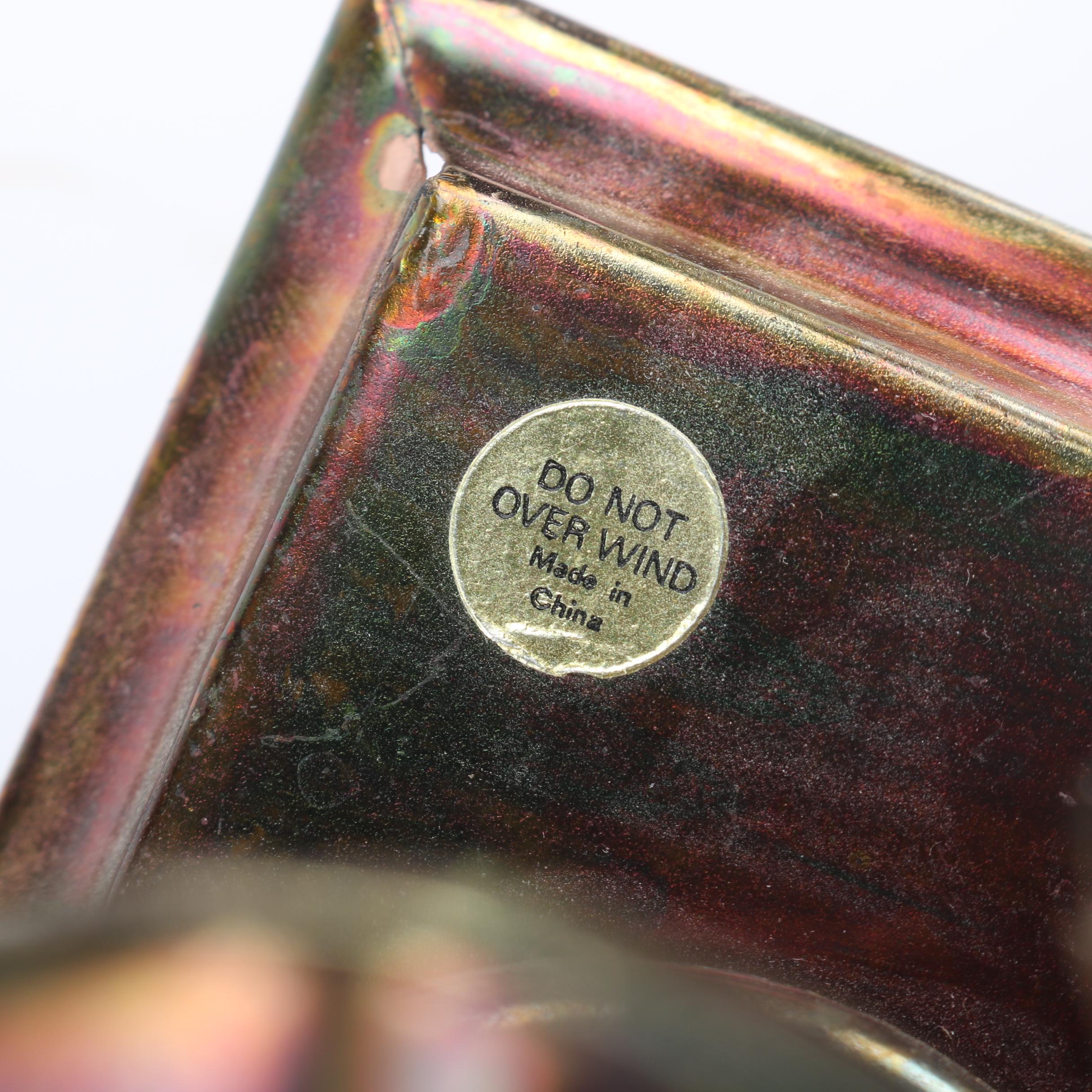 Molded Brass Carnival-Themed Music Box