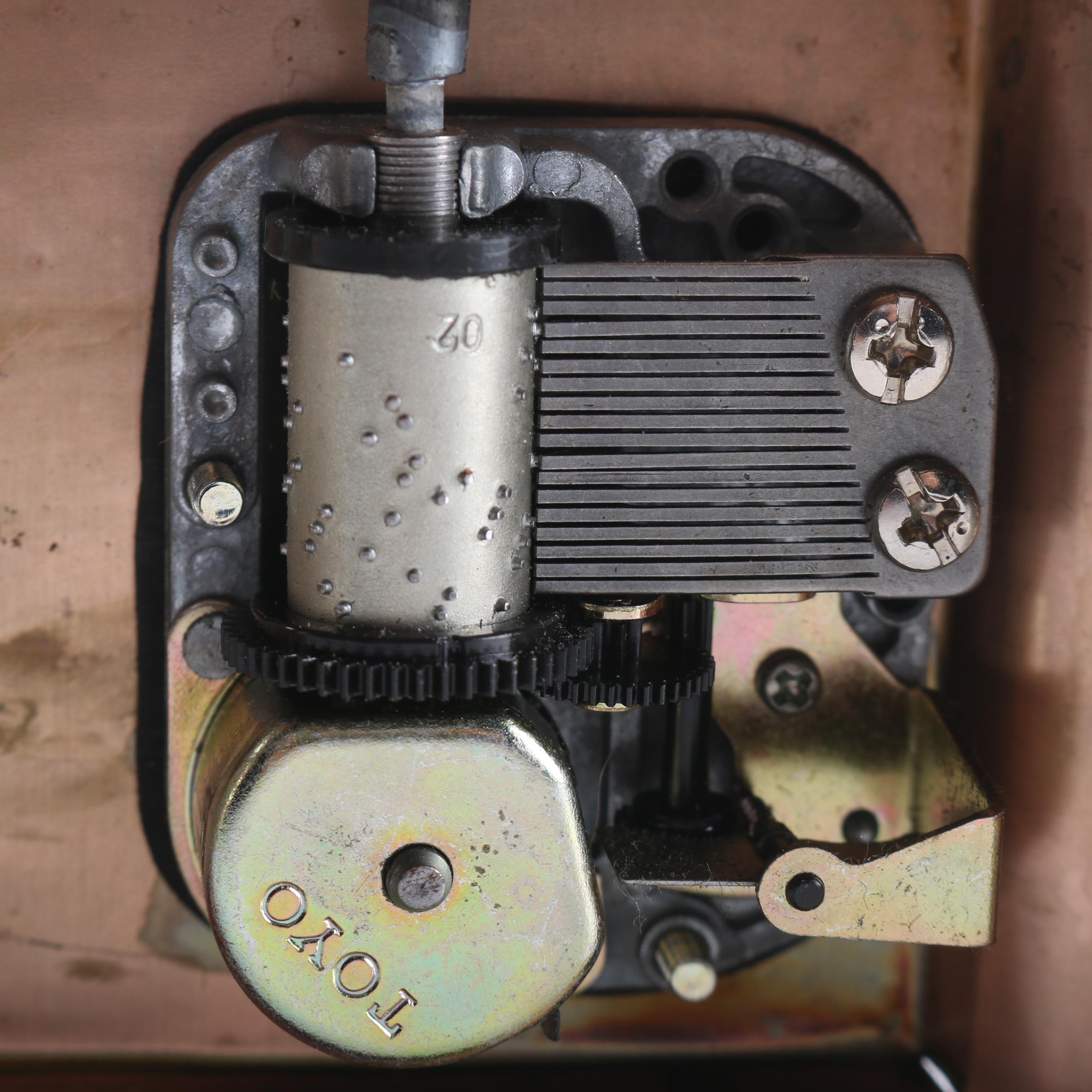 Molded Brass Carnival-Themed Music Box